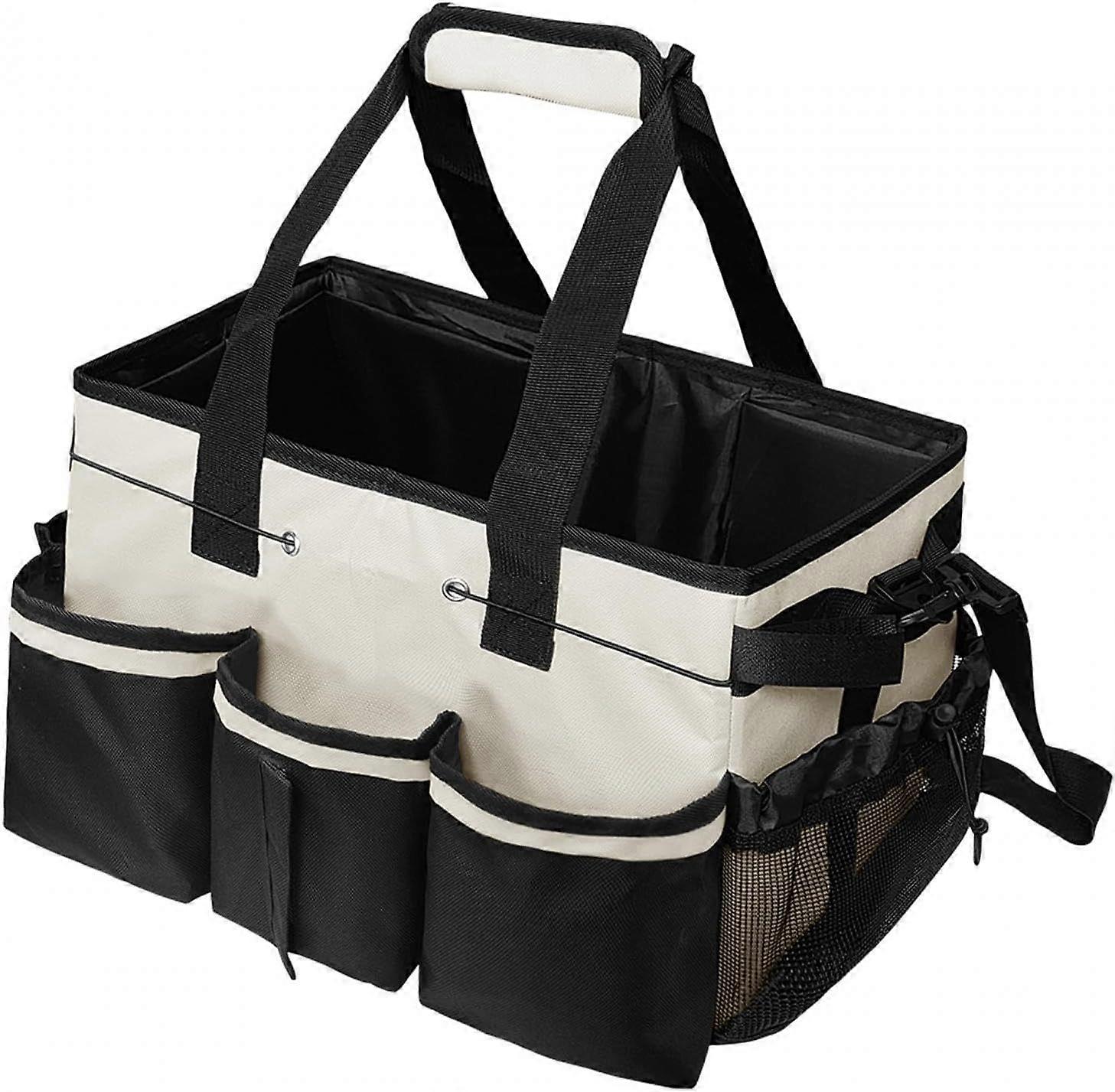 Cleaning Organizer, Multi-Pocket Storage Container with Handle, Cleaning Bag