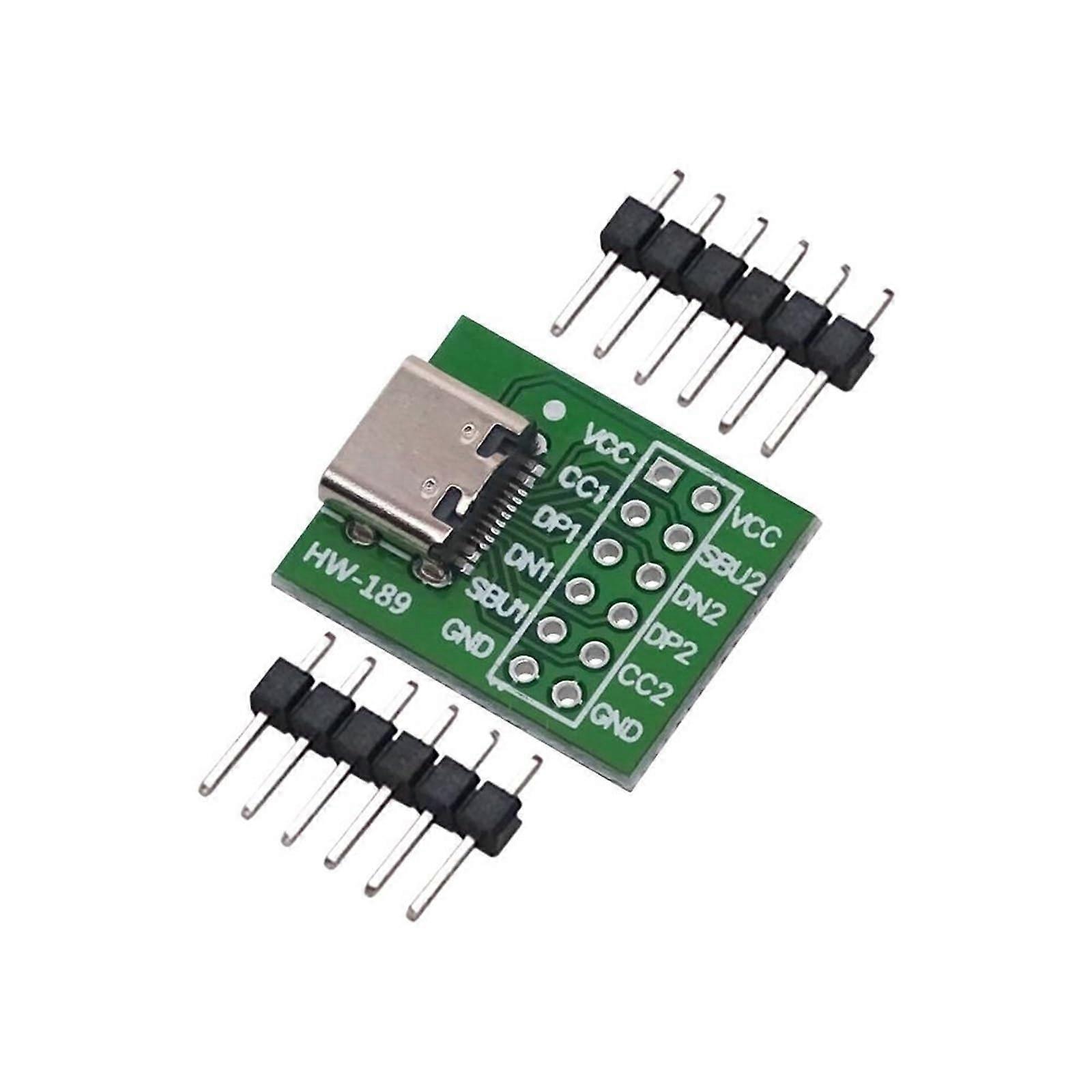 1PCS USB TypeC to DIP PCB Connector Pinboard Board Test Solder Female Dip Pin Header Adapter