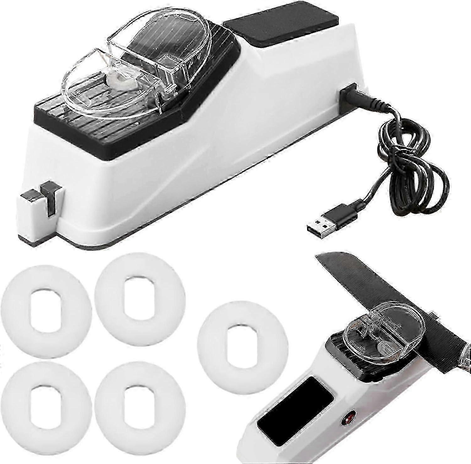 Elektrisk knivsliper - 5-sekunders sliping, elektrisk og manuell, sklisikker base