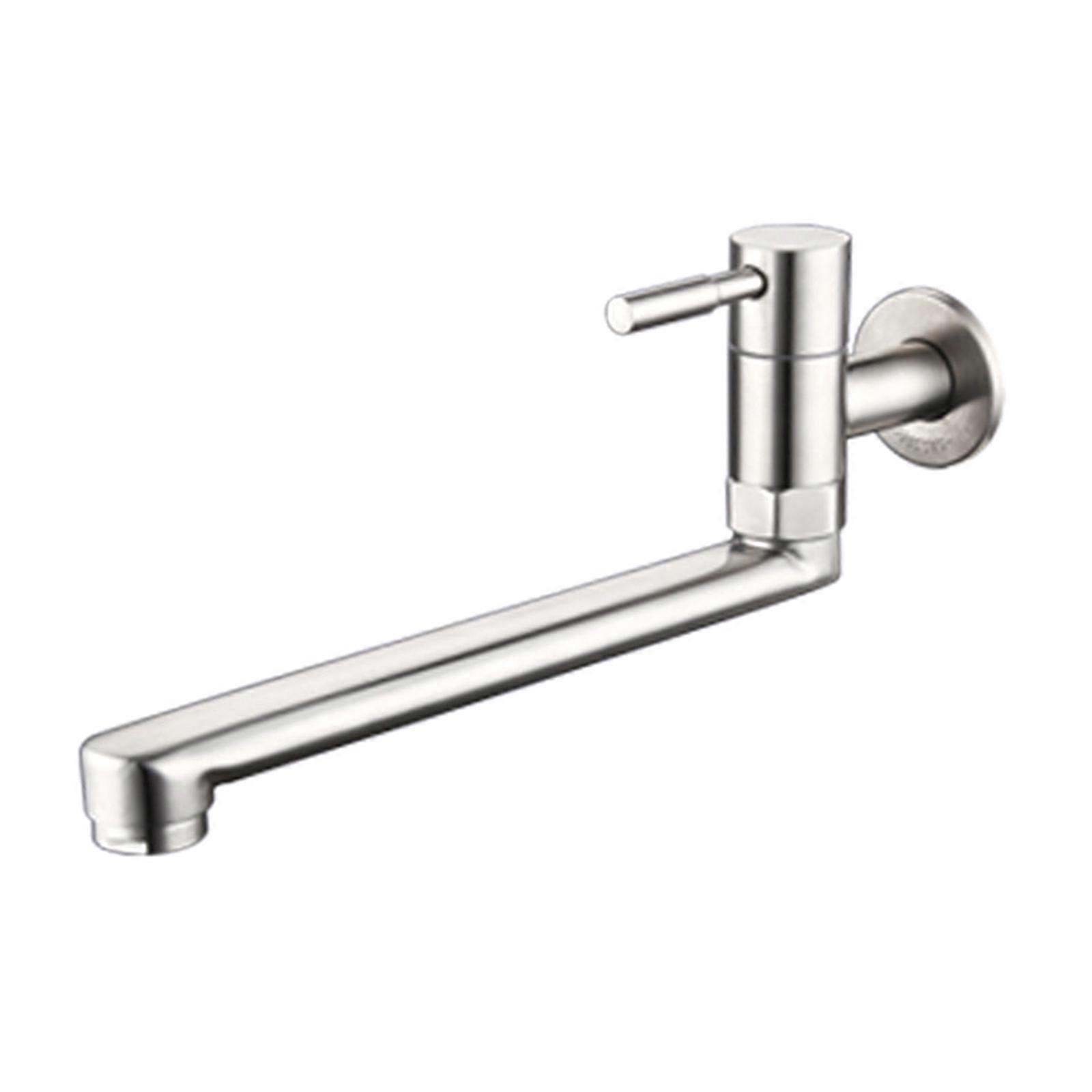 Convenient One Handed Wall Mount Kitchen Tap Space saving Sink Tap Durable Suitable for Double Sinks & Easy to Install