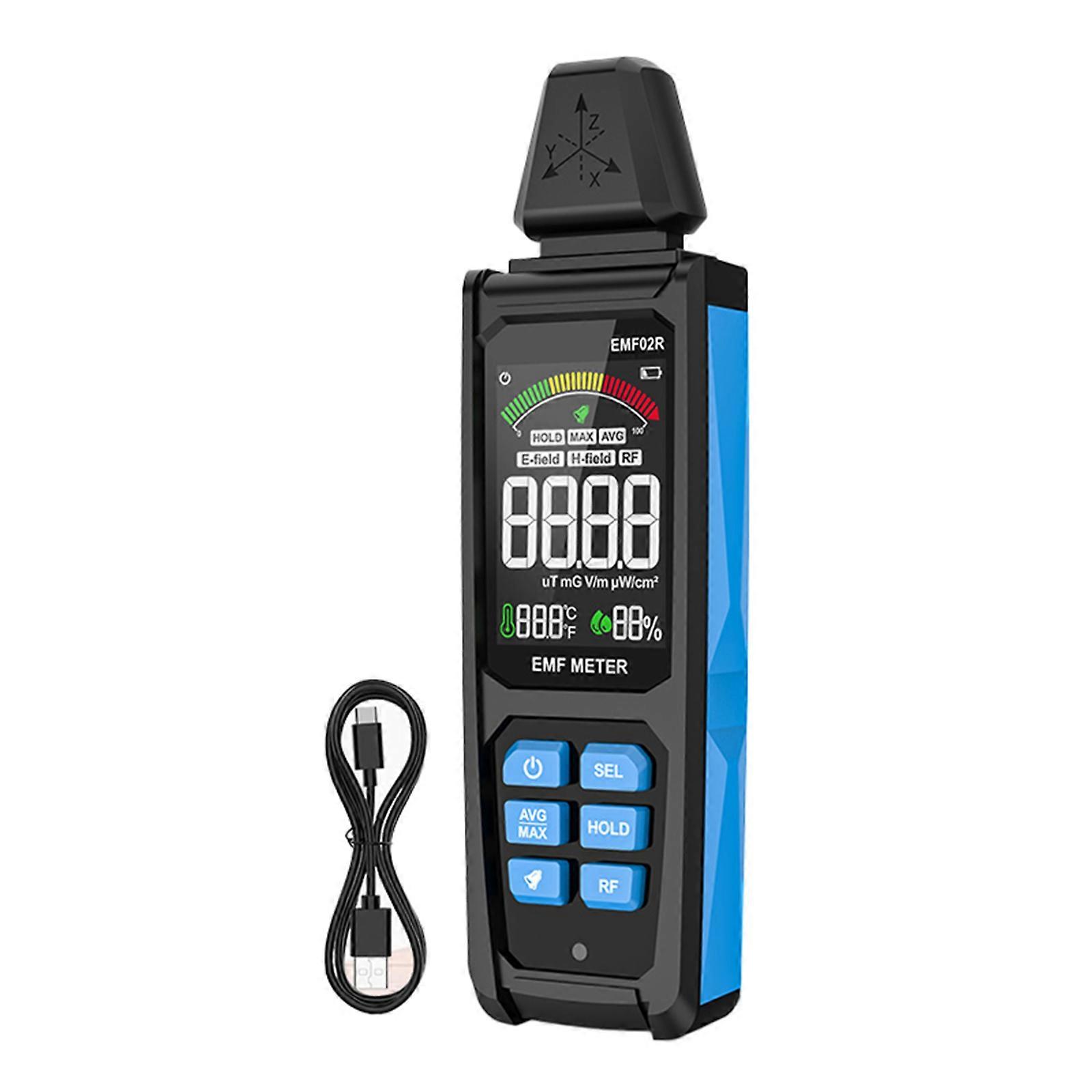 EMF Analyzers Precise Electromagnetic Radiation Tester Radiation Measurement Device Comprehensive Monitoring for House