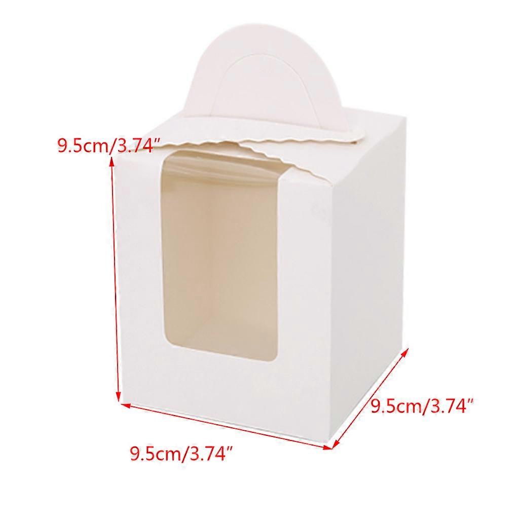 Boîte d'emballage avec fenêtre ouverte et poignée pour la cuisson de  desserts Boîte cadeau portable, image size:1024x1024