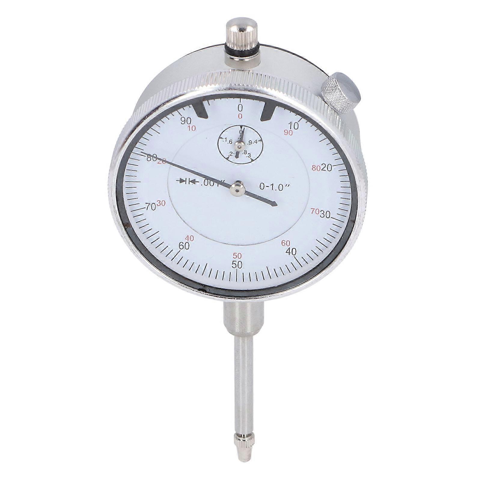 Dial Indicator High Accuracy Shockproof Mechanical Pointer Type Dial Gauge for Woodworking Lathes Workshops Table Saws 