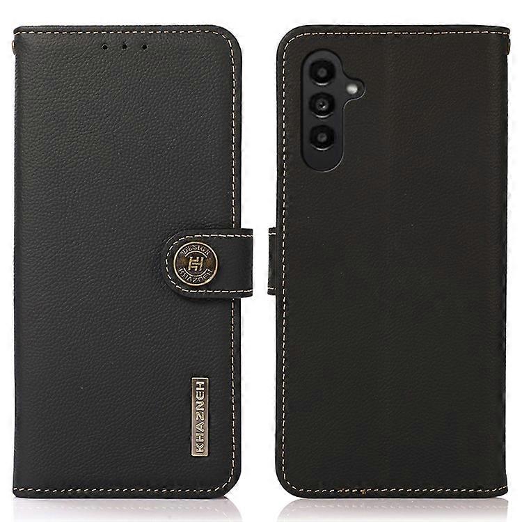 KHAZNEH Compatible For Samsung Galaxy A17 Case Genuine Cow Leather Wallet Phone Cover