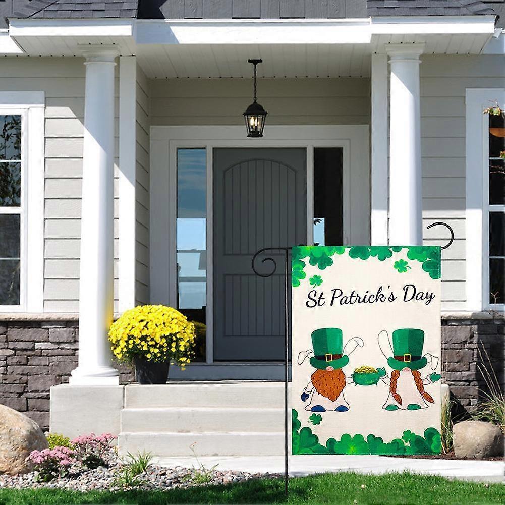 Money Jar Gold Coins $ St. Patrick's Day Garden Flag