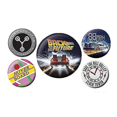 Back To The Future Button Badge Set (5 Pieces)
