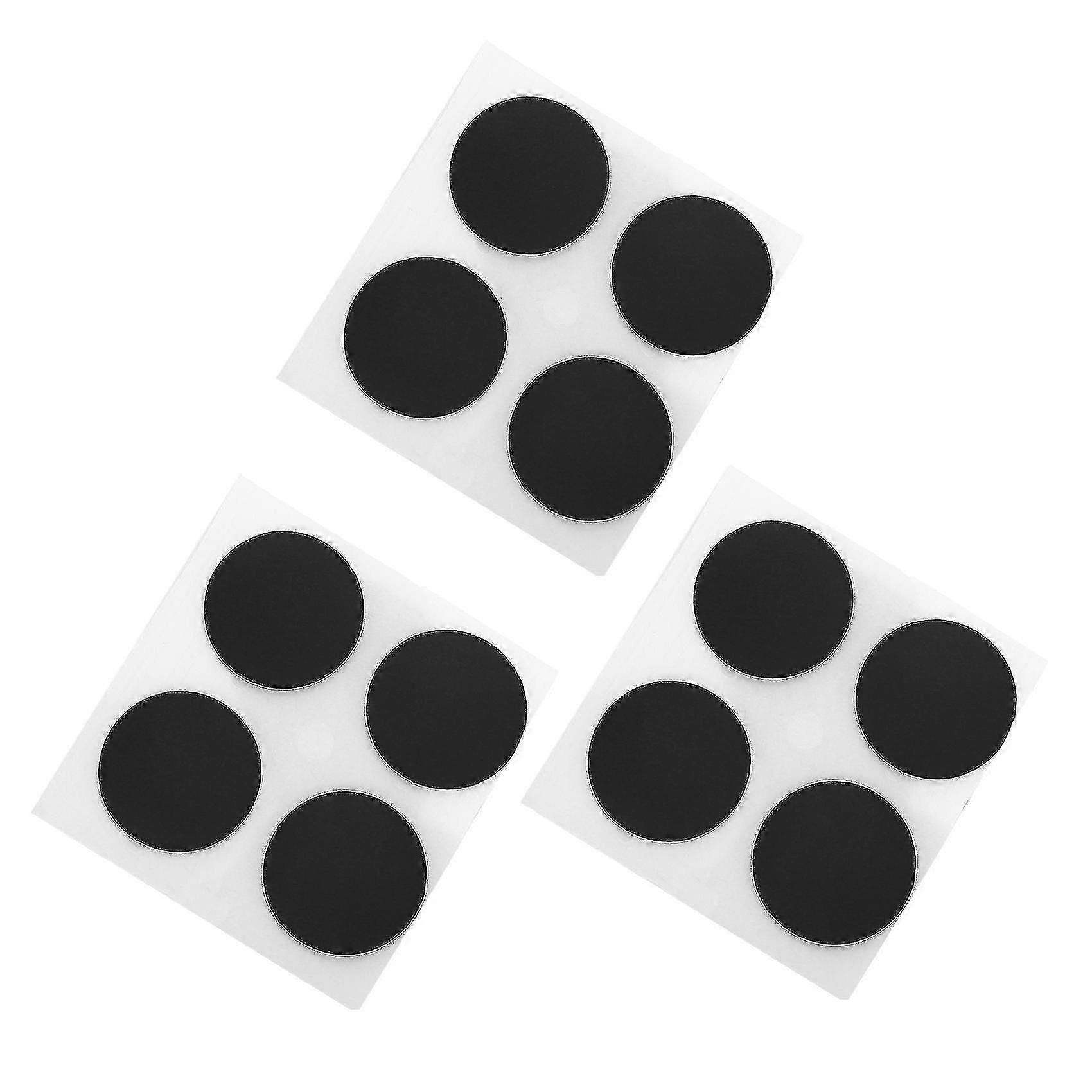 MacBook Pro 13/15/17インチ用12pcsゴム足パッド - ブラック
