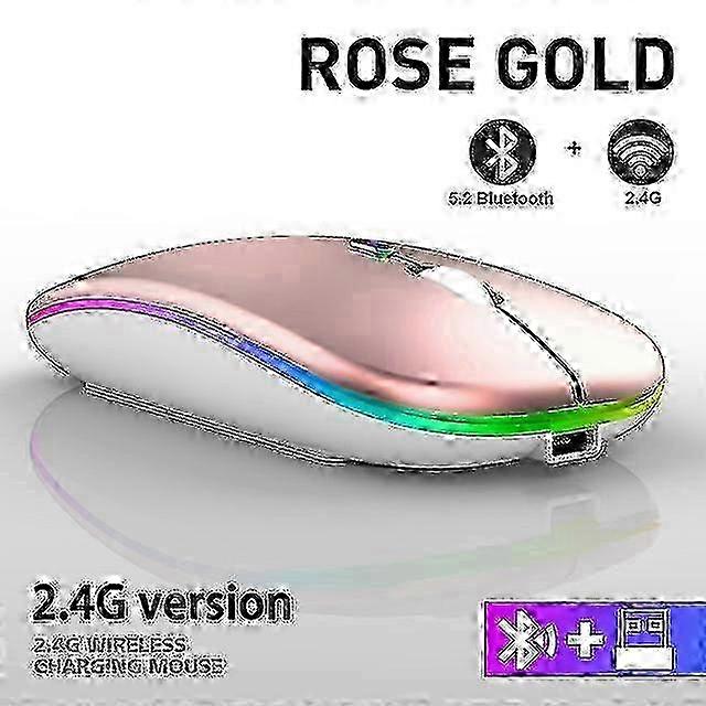 USB充電式RGB 2.4GHz 1600DPIを備えたワイヤレスBluetoothマウス