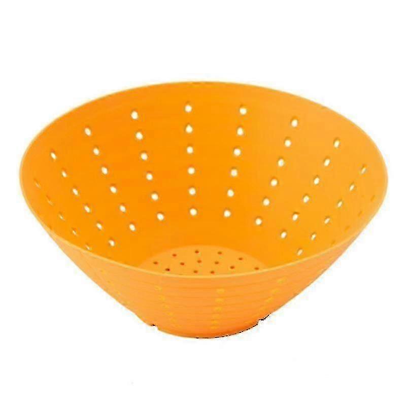 耐衝撃性シリコンドレンボウル耐引裂性キッチンバスケット - オレンジ