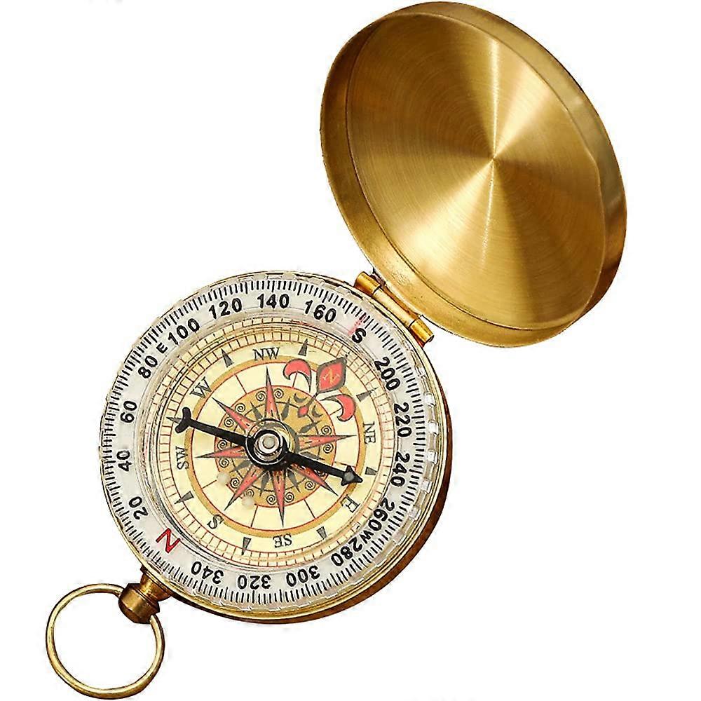 Compass for Navigation  Waterproof Military Compass for Camping  Vintage Pocket Compass with Luminous Function