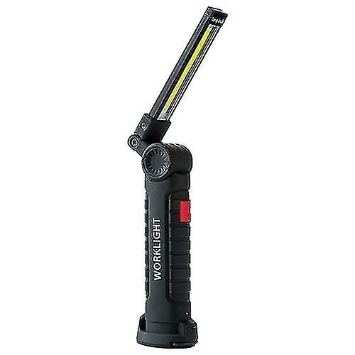 Camping Lights Lanterns Leds Work Light Cob Usb Rechargeable Rotating Foldable Flashlight 5 Mode Portable Handheld Torch With Magnetics Base