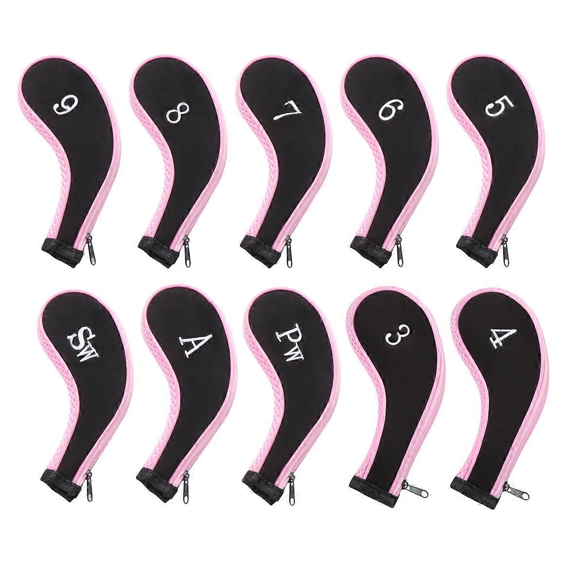 نوادي الجولف أغطية الرأس دائم النيوبرين بسحاب منع الضرر الواقي 10 قطع / مجموعة