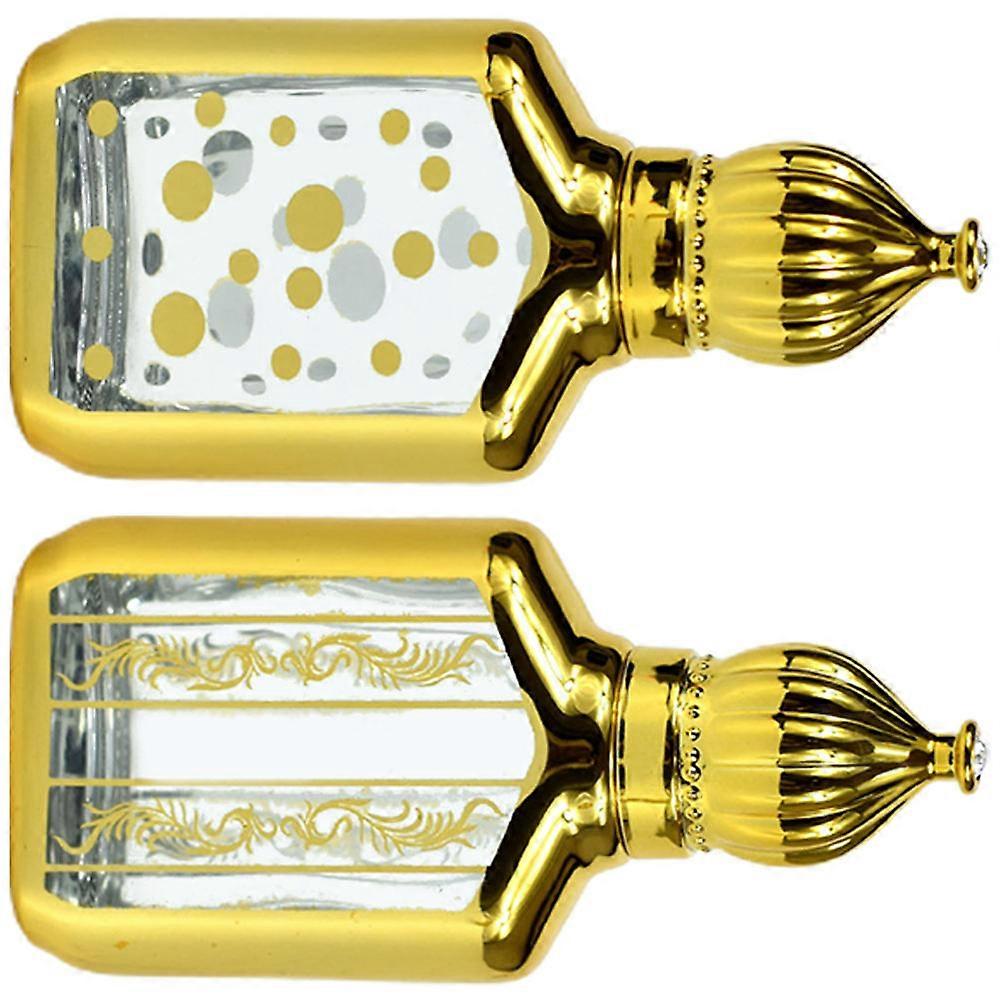 Perfume Refill Bottle Portable Compact Holder Simple Stylish 7.8x3.8cm 2Pcs