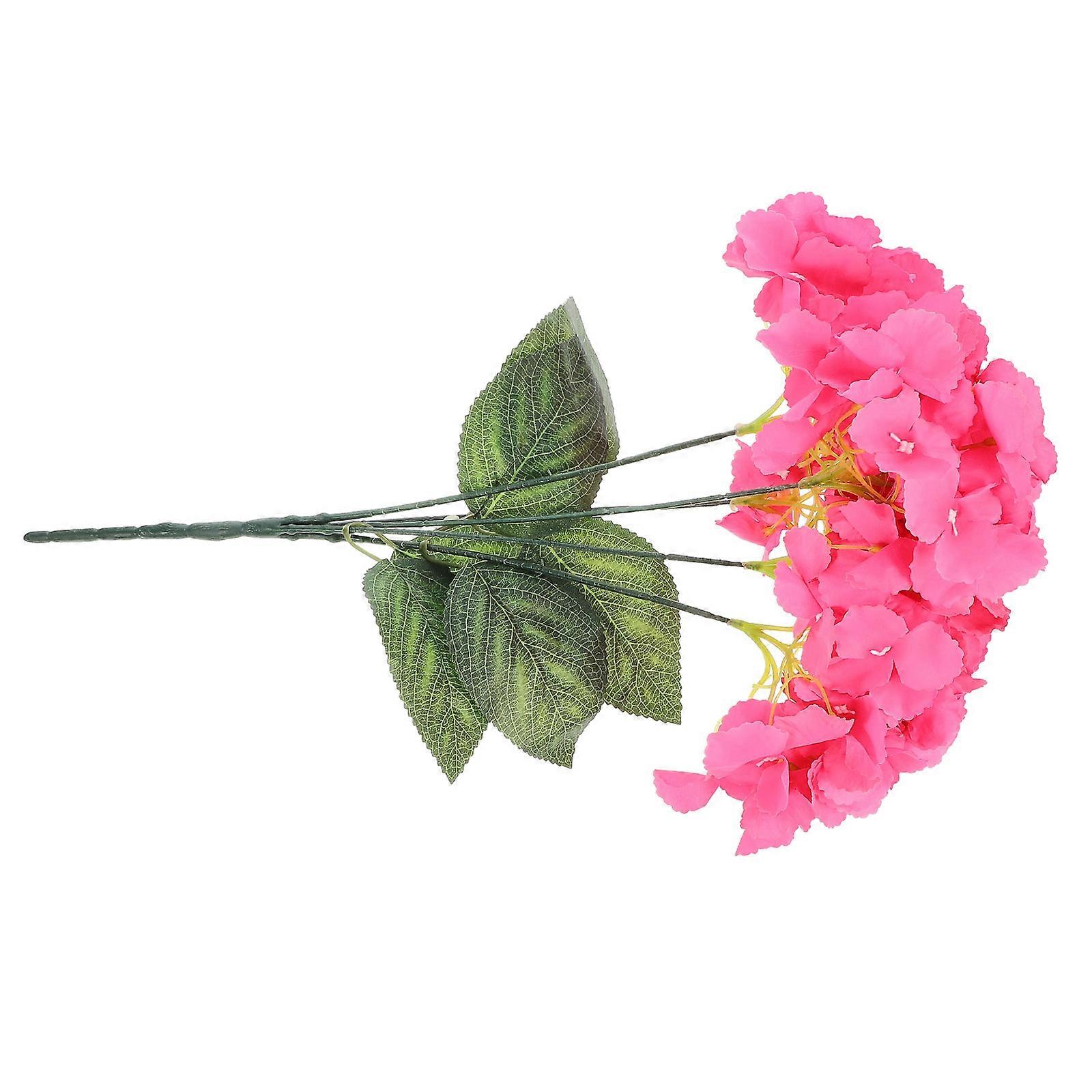 Artificial Flower Arrangements For Table Centerpiece Decoration Magenta Real Touch Hydrangeas 1Pack