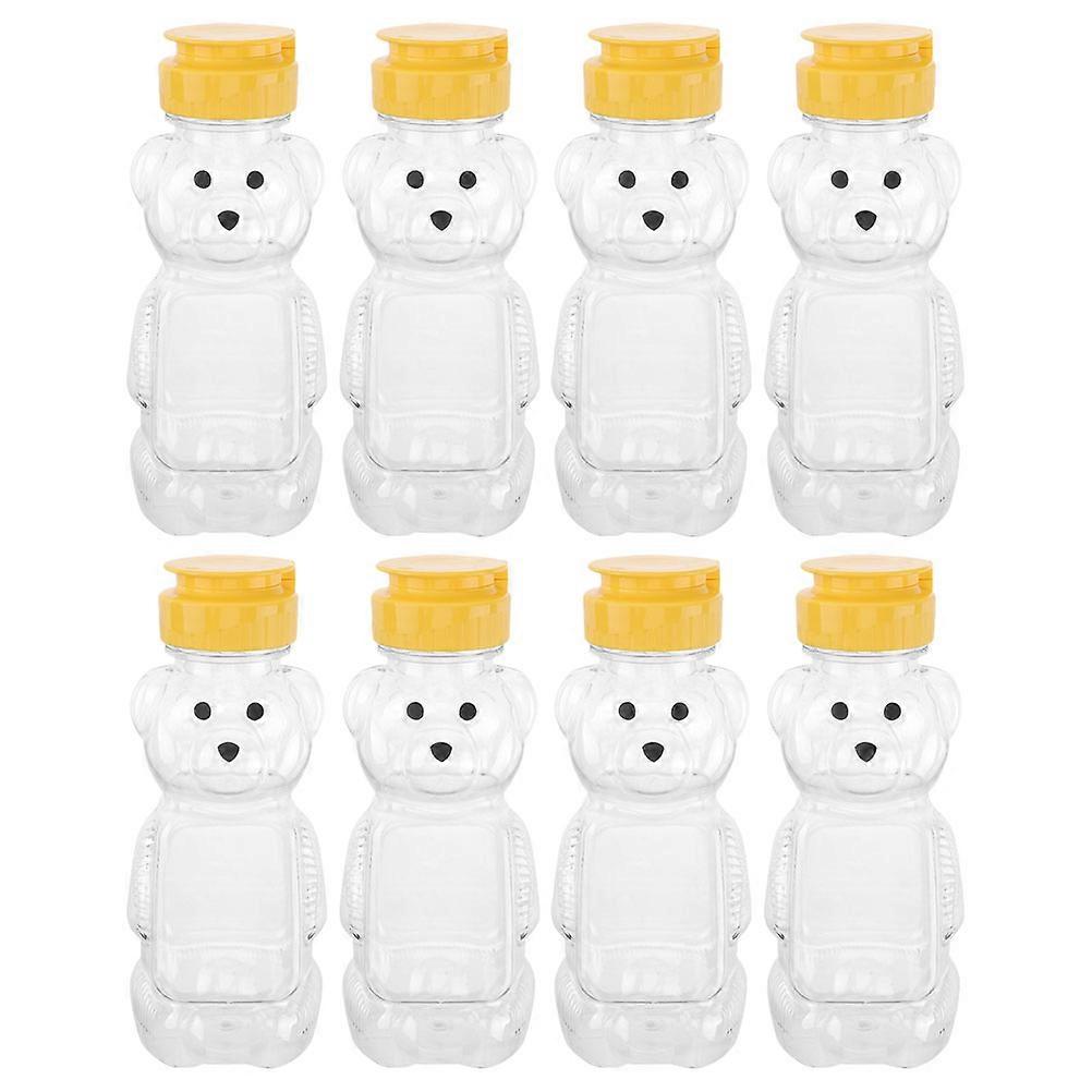 Bear Honey Bottle Airtight And Reusable For Family Members 8Pcs