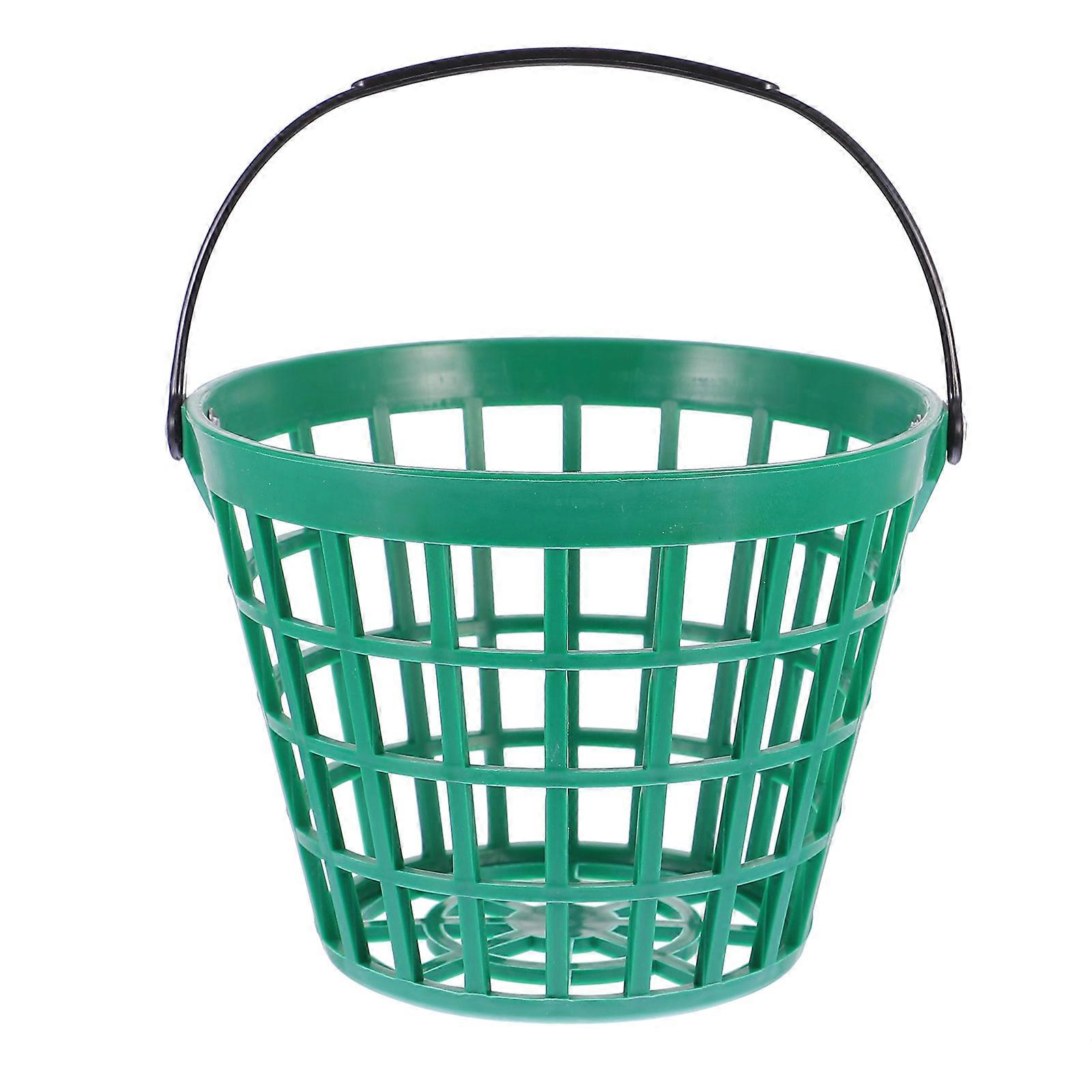 Nylon Golf Ball Storage Basket Durable Outdoor Bucket Capacity Container Convenient Storage Easy Carrying Practice Driving Range