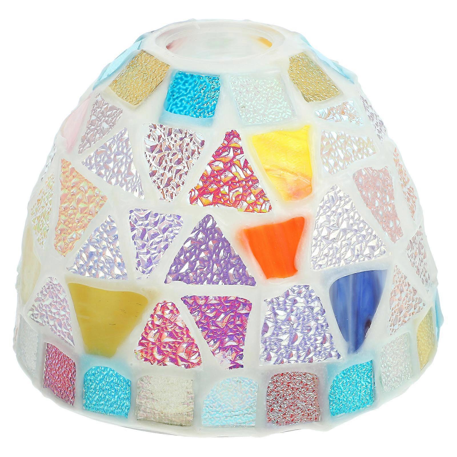 Glass Light Shade Replacement Pendant Lamp Crowd Homeowners Multi-Colored 17.50X17.50X13.00Cm 1 Piece