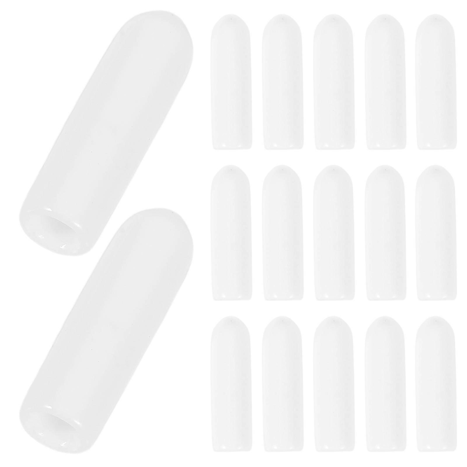 Prong Tip Repair Covers For Dishwasher Rack Protection Caps White 1.80X0.40X0.40CM 100Pack