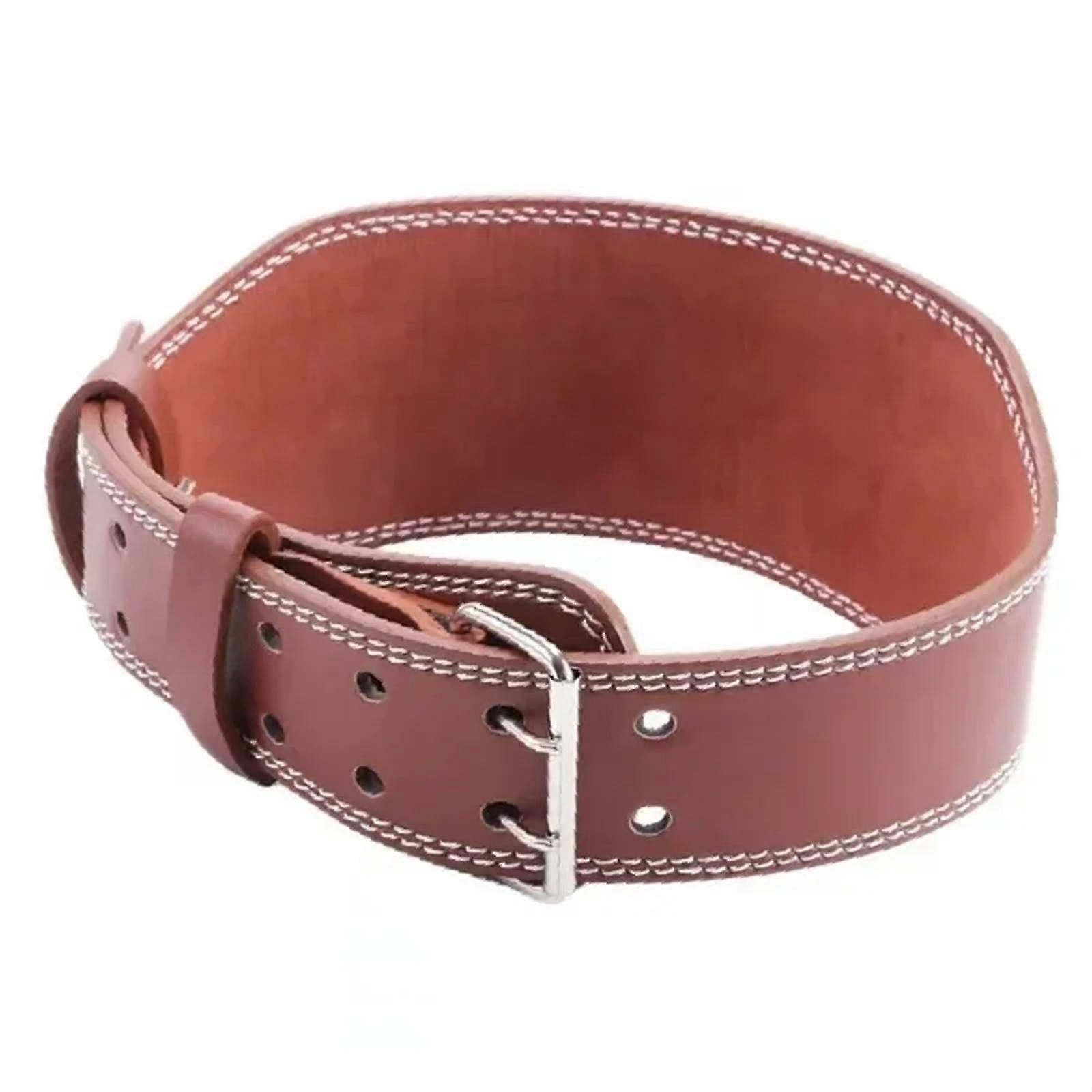 Powerlifting Belt 10.5Cm Width For Men Women Back Support Squats Cross Training Gym Brown M120cm
