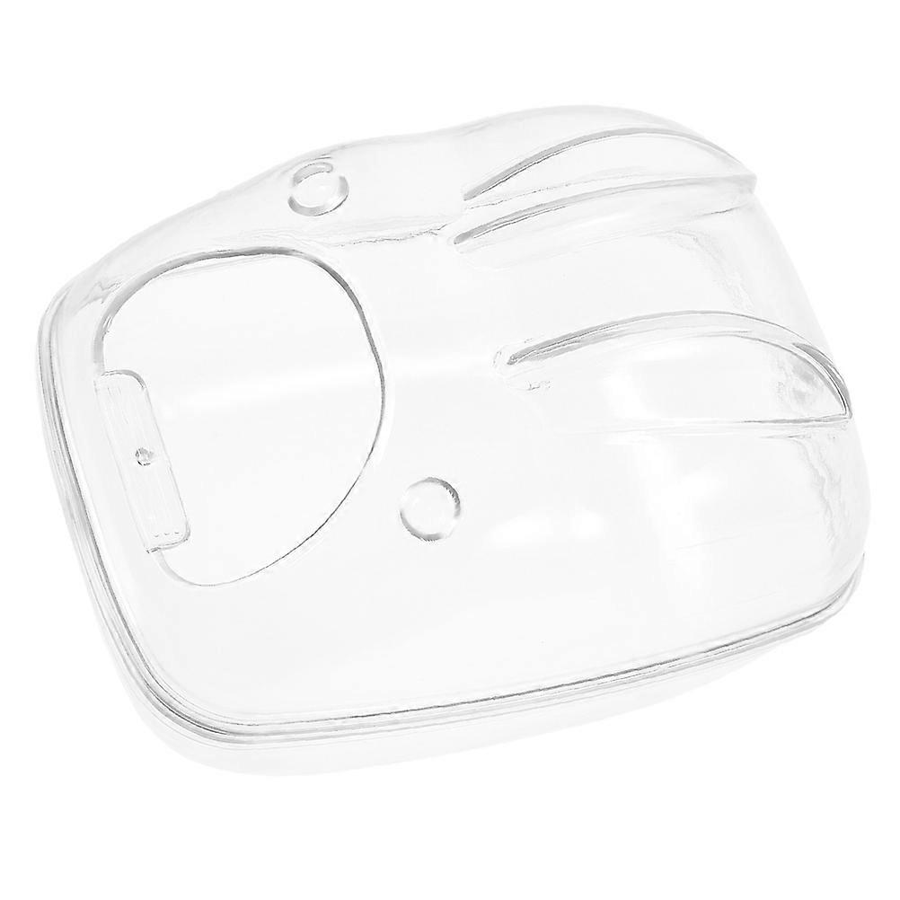 Hamster Sand Bath Basin Transparent Medium Shower Box for Small Pets Multi Functional Toilet Sand Bath Container for Hamsters, Chinchillas and Mice