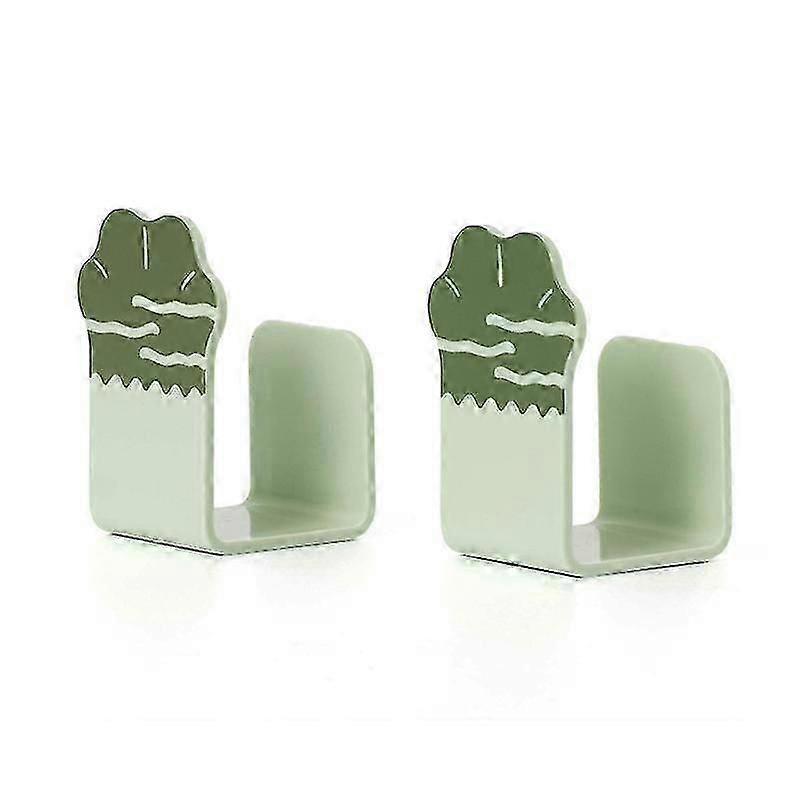 Green Wall Mounted Pot Lid Holder 2pcs Set