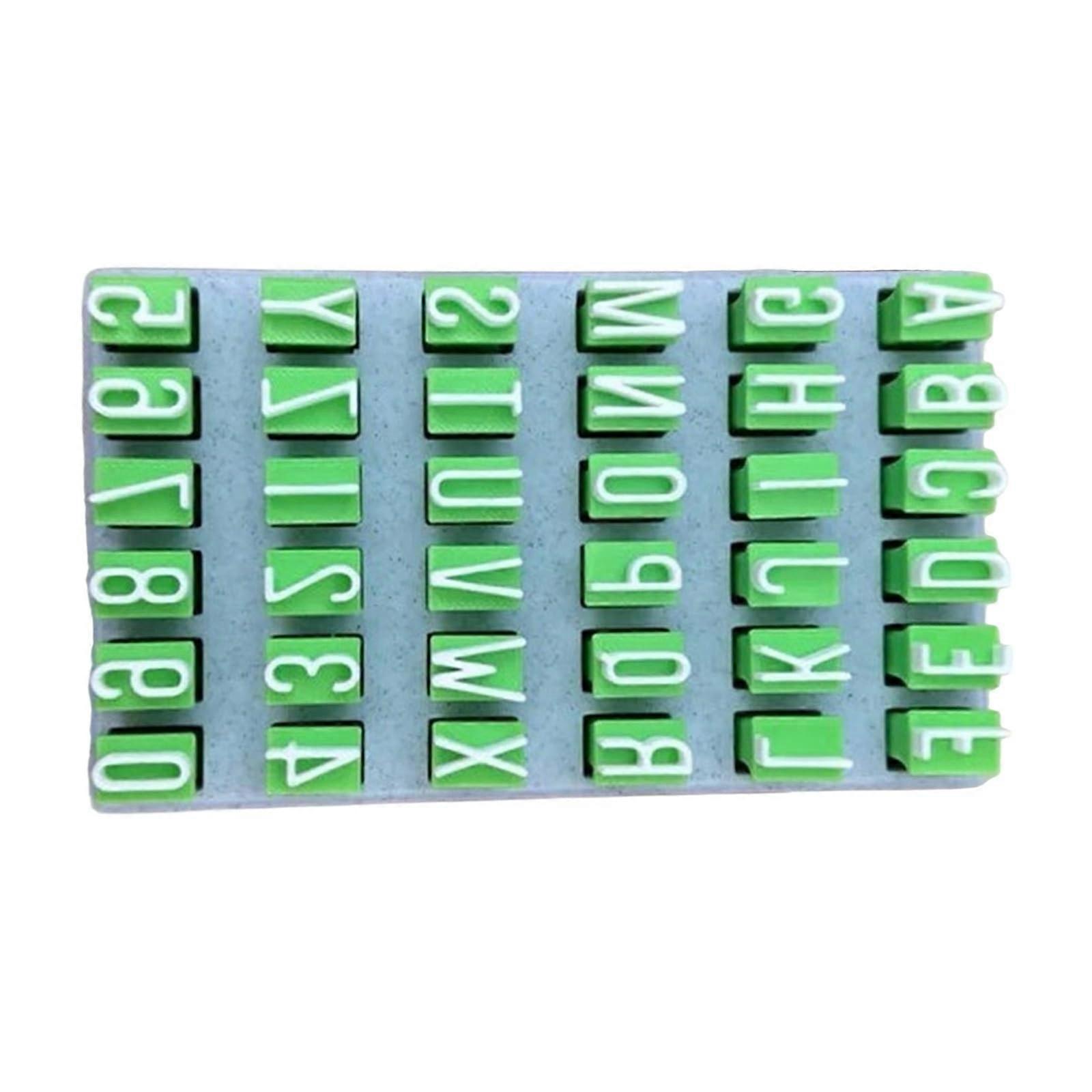 Artistic Clay Embossing Tool Set for Ceramics - Letter Stamps for Sculpture and Mixed Media Art Designs
