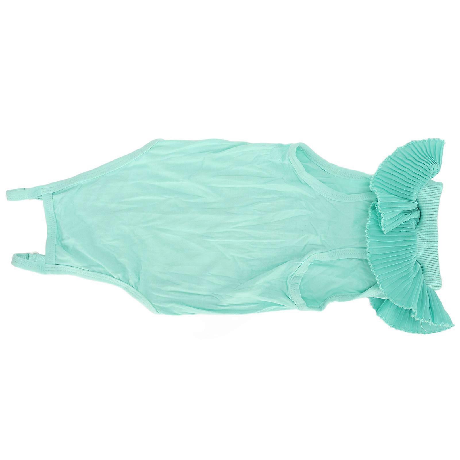 Cat Recovery Suit Breathable Adjustable Prevent Licking Cat Post Surgery Shirt for Abdominal Wounds Skin Diseases M