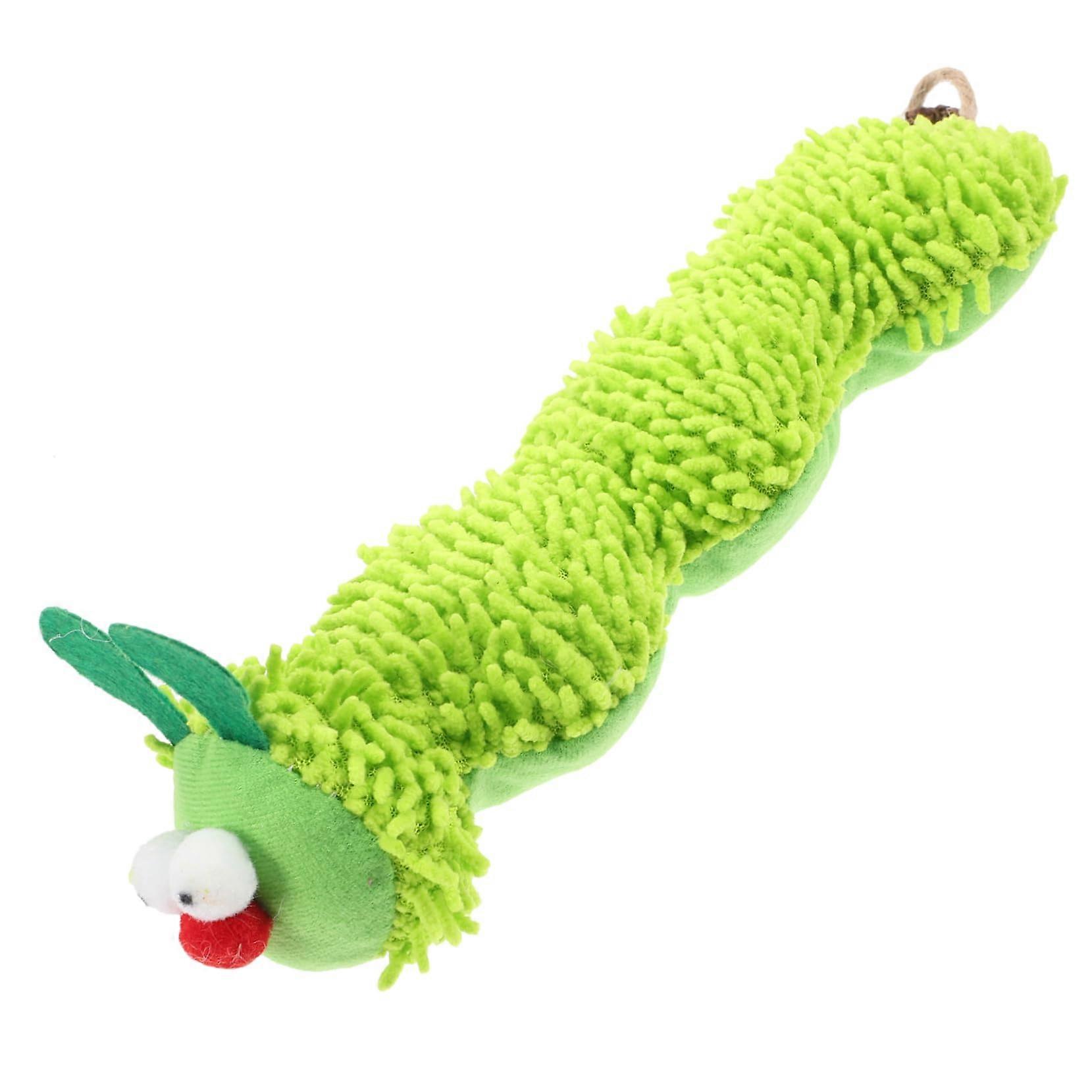 Catnip Interactive Plush Caterpillar Pillow for Cats - Promotes Play Behavior, Fitness & Endless Fun, Soft Fabric Design