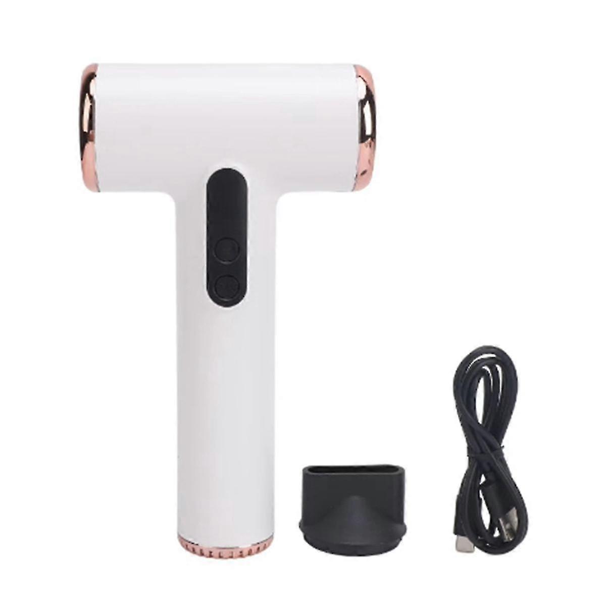 Cordless Hair Dryer 3 Speeds 3 Temp USB Rechargeable Portable Small Blow Dryer with Digital Screen
