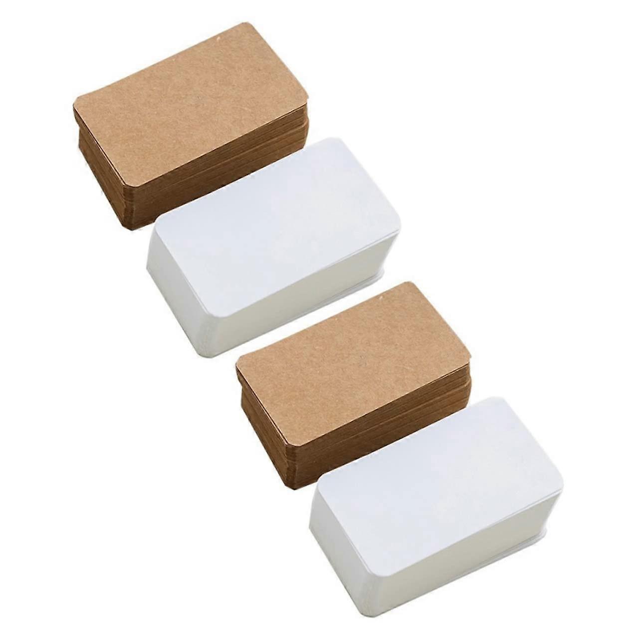 4 packs of Blank Cards Handmade Notecards for Creative Projects Per Pack for School Office and Notes Sorted Color 9x5x0.1cm