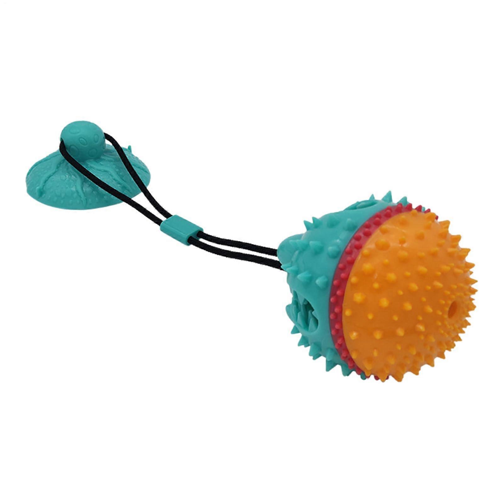 Interactive Dog Toy, Durable Chew Toy for Aggressive Puppies, Indoor Outdoor Tugging Treat Dispensing Ball for Small Medium Dogs