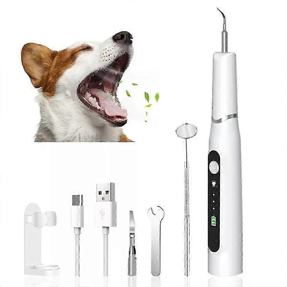 家庭用犬用歯ブラシ 超音波ポータブル犬用歯ブラシ 電動 明るい白い歯 プロ仕様のクリーナー ペット用品