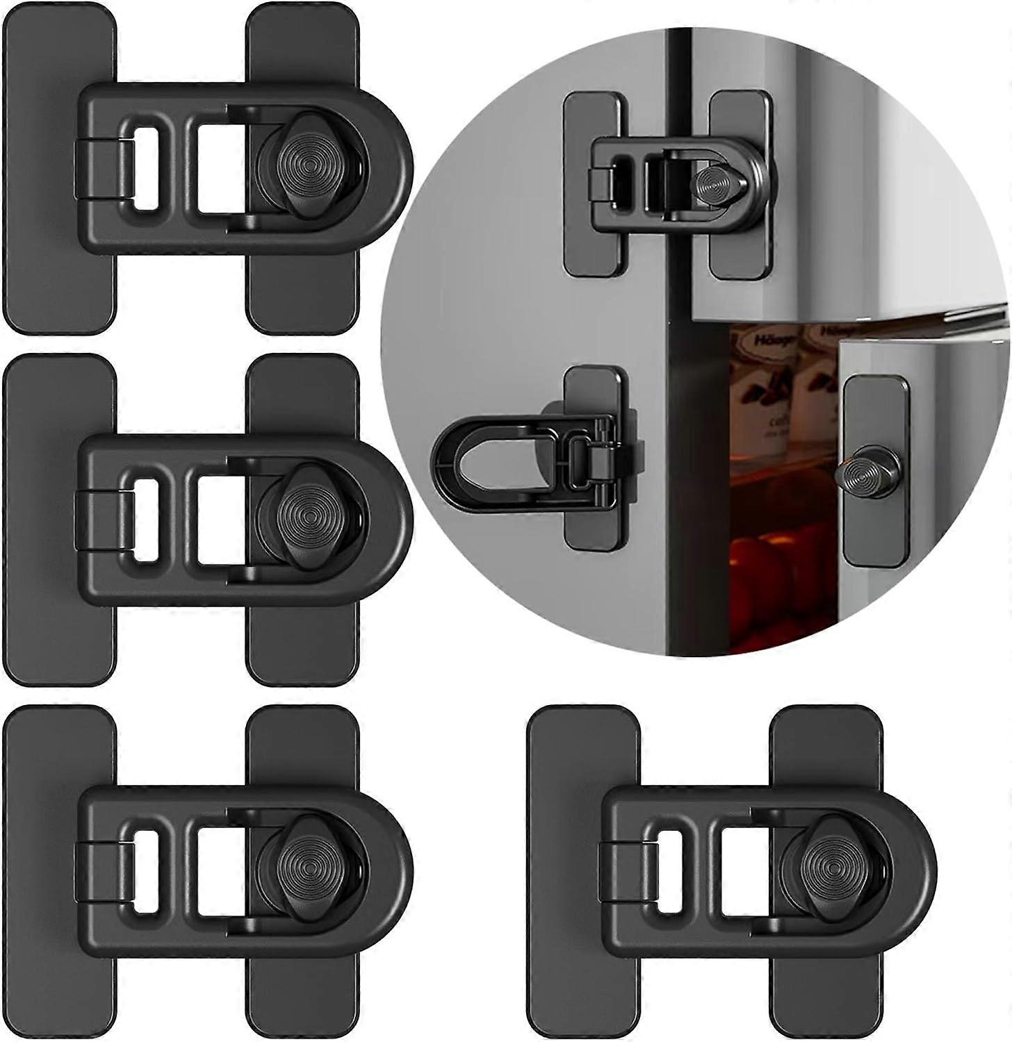 4pc childproof refrigerator door locks for refrigerators freezers