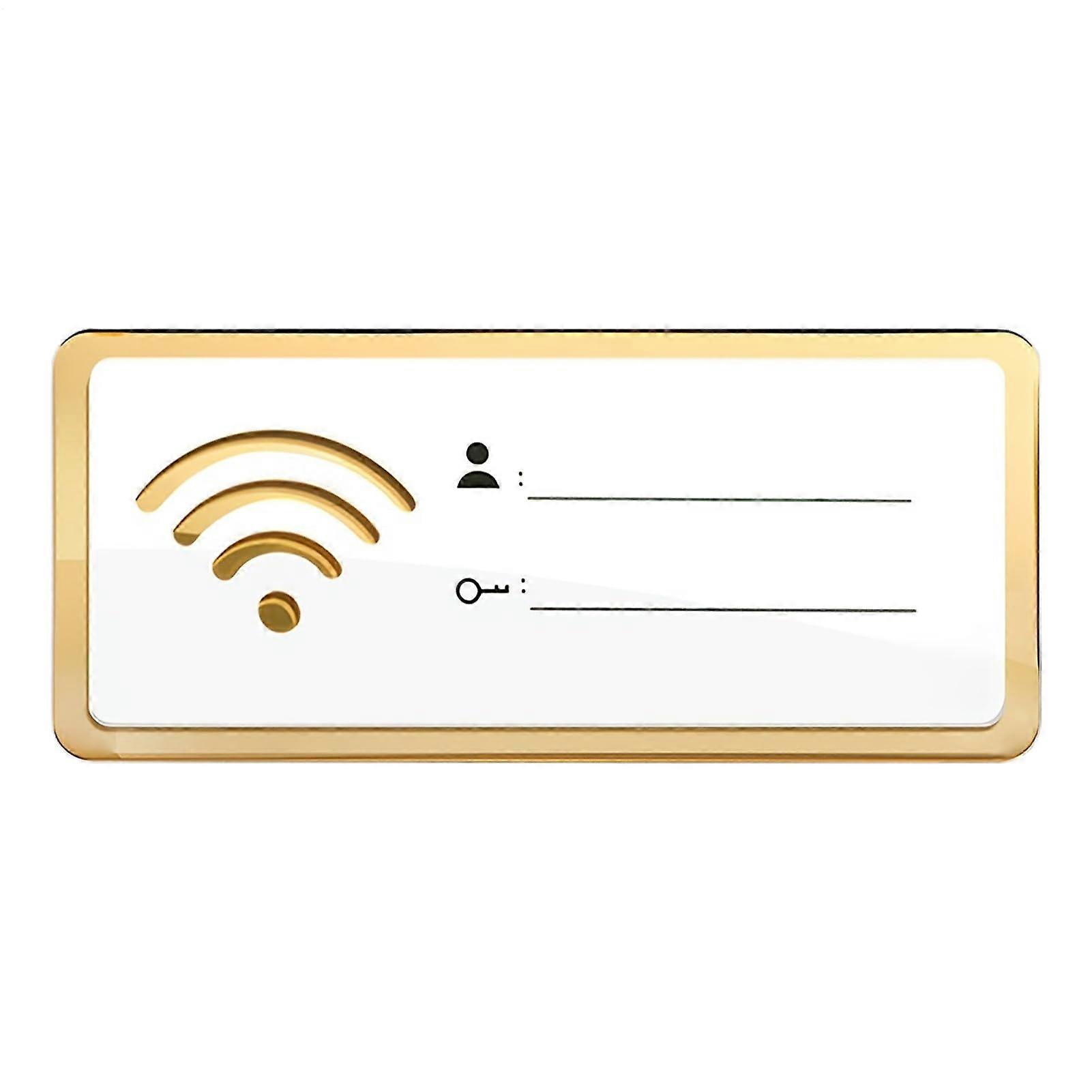 Acrylic Password Sign – WiFi Sign, Wireless Network, Acrylic, Wall Display Card