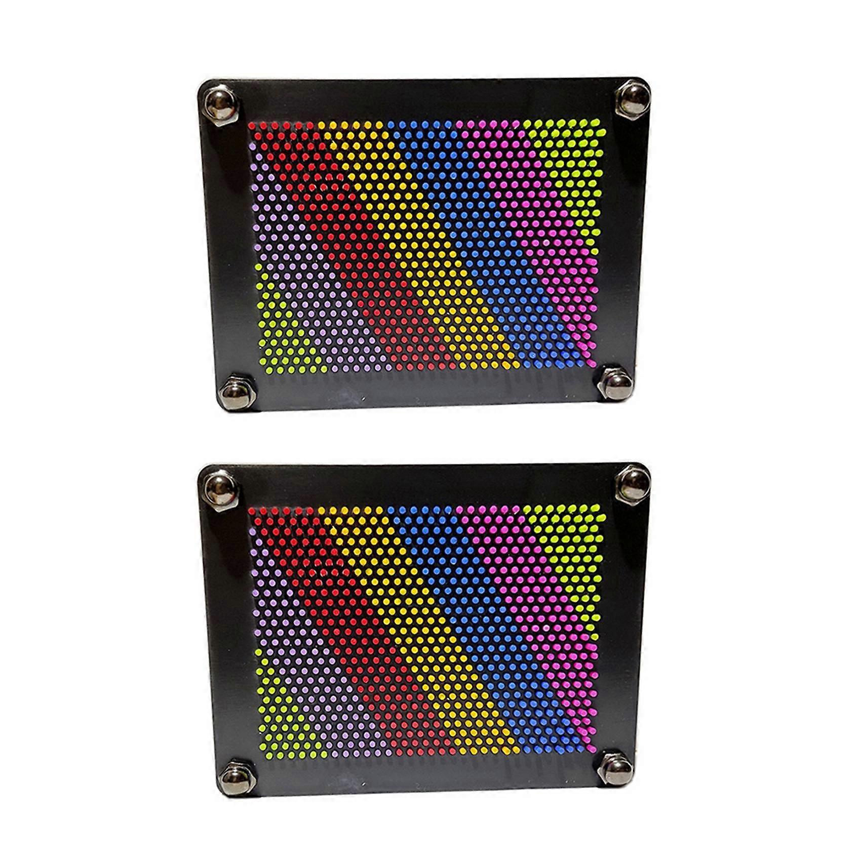 3D Pin Art Shoumo Colorful Needle Child Get Face Palm Model, Black S