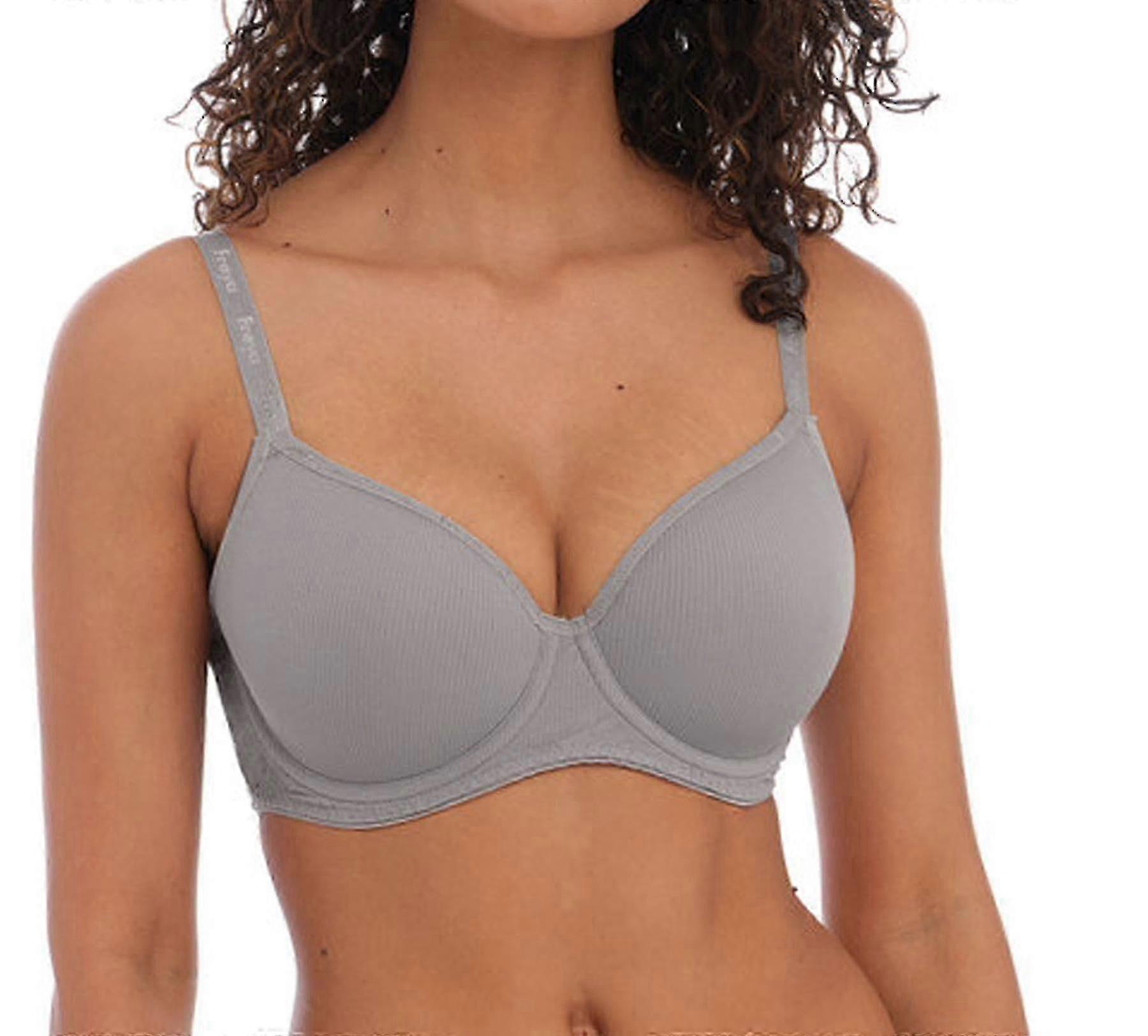 Freya Chill Aa401333 Drótozott formázott demi póló melltartó nőknek hűvös szürke csésze