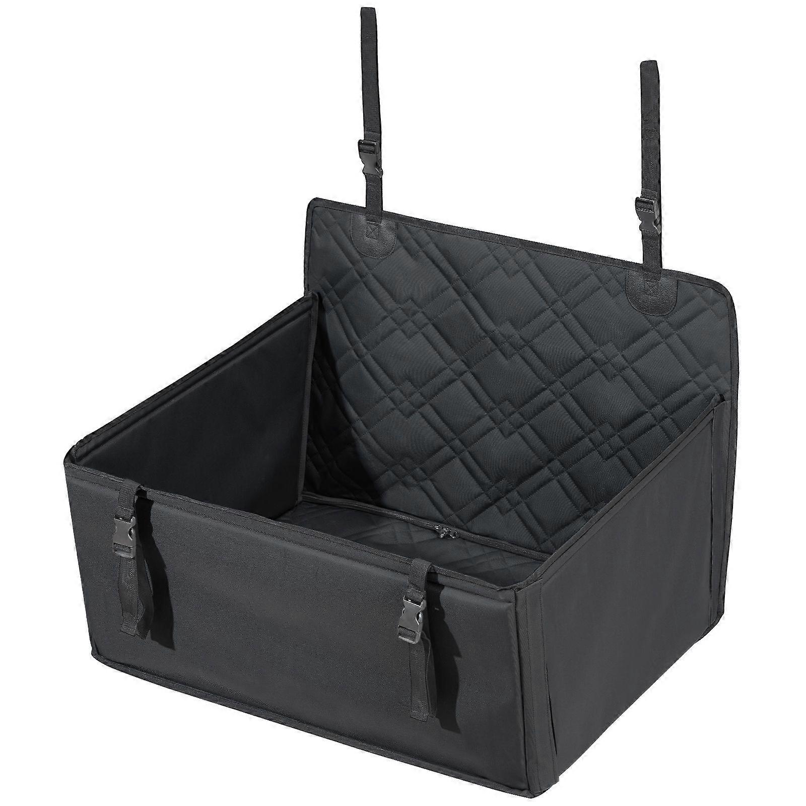 Succebuy Dog Car Seat with Support Frame Pet Car Seat with Clip-On Safety Leash for Small Medium and