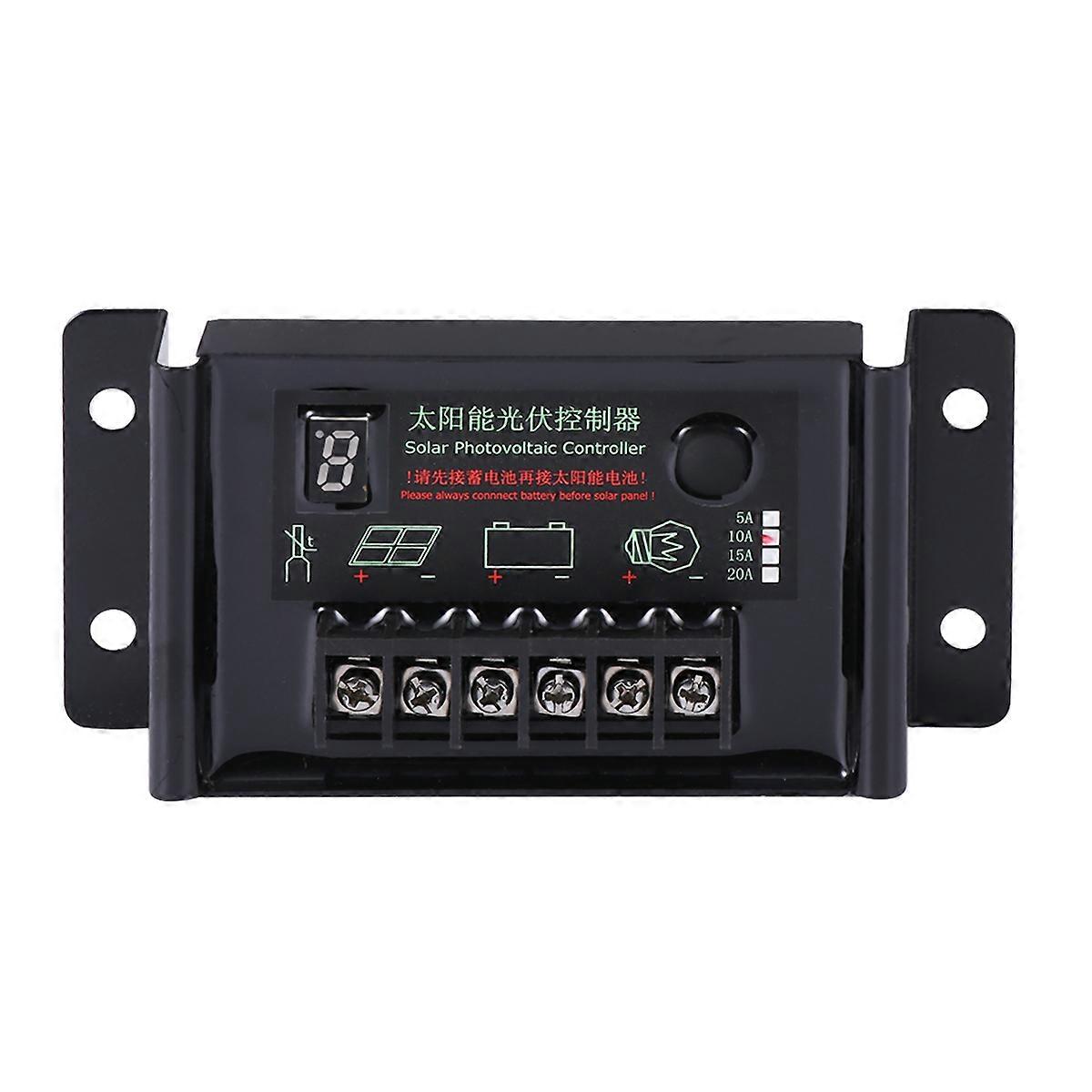 Charge Controller Light Control Marine Use 11.8X5.7X2.4CM Black 1Pack
