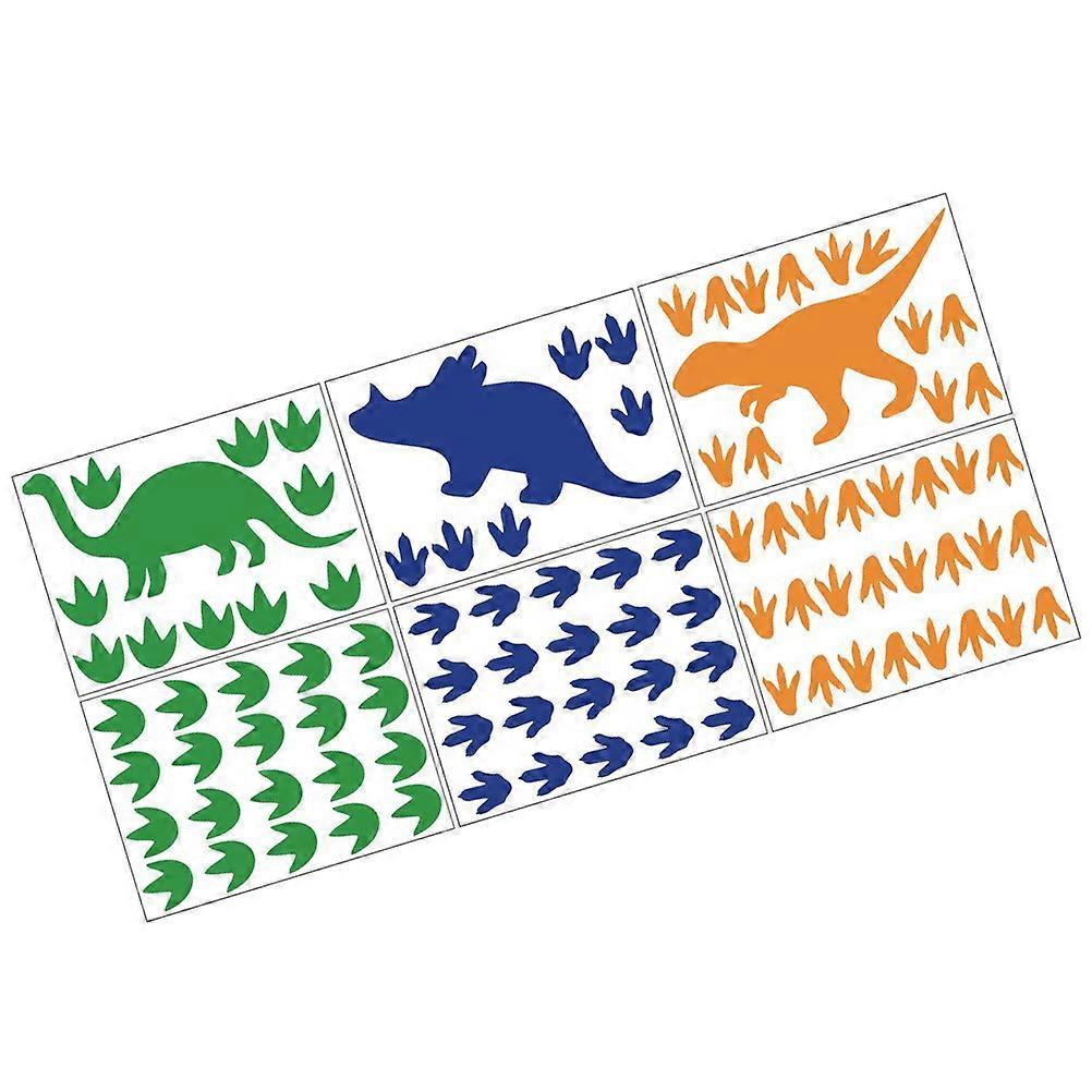 Dinosaur Wall Decals Creative Removable Wall Art Decor Blue 28x20cm Self-Adhesive 1Set