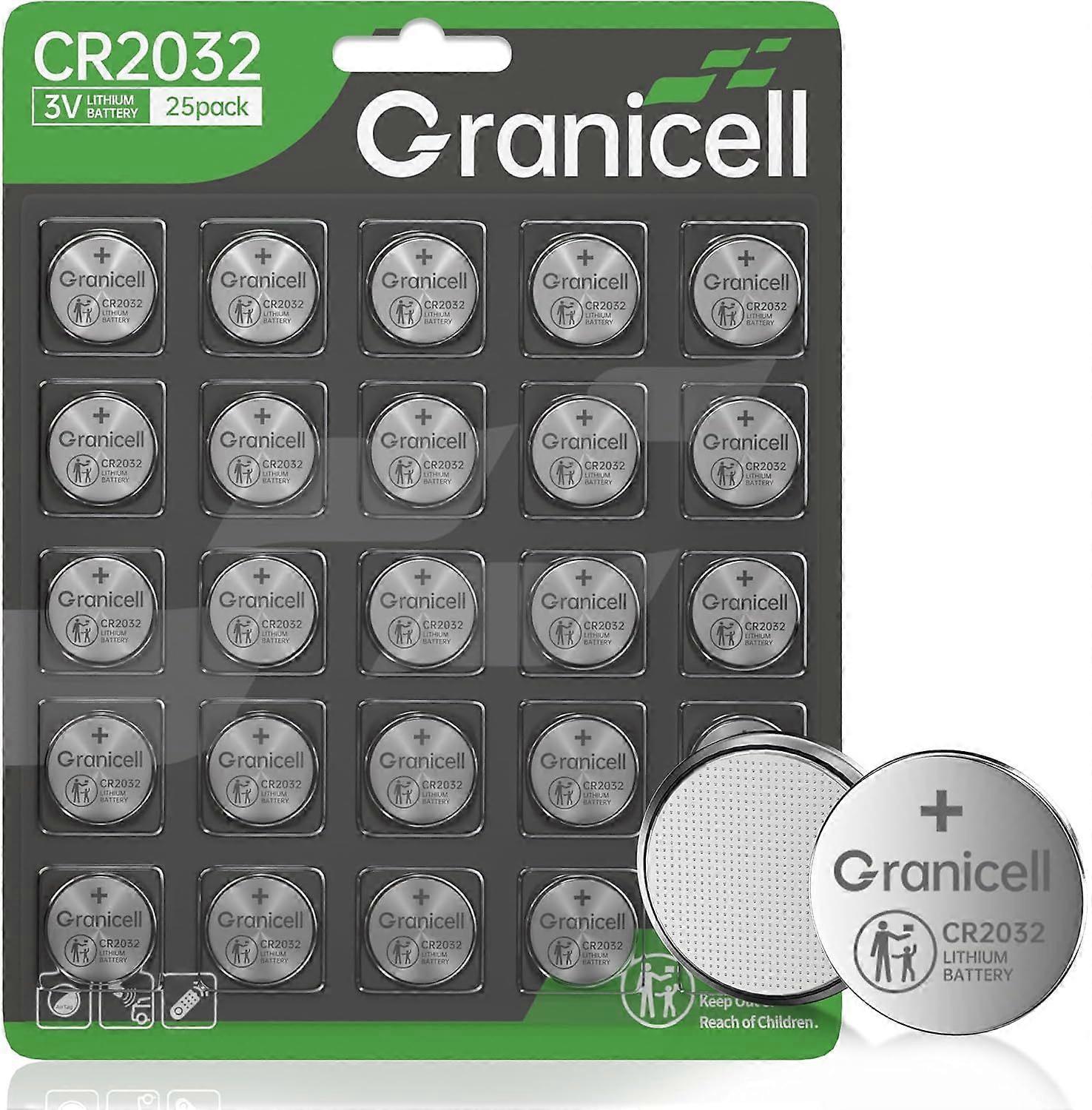 2025 Neuestes Modell CR2032 Batterie Kompatibel mit AirTag 25 Count 2032 Lithium 3V
