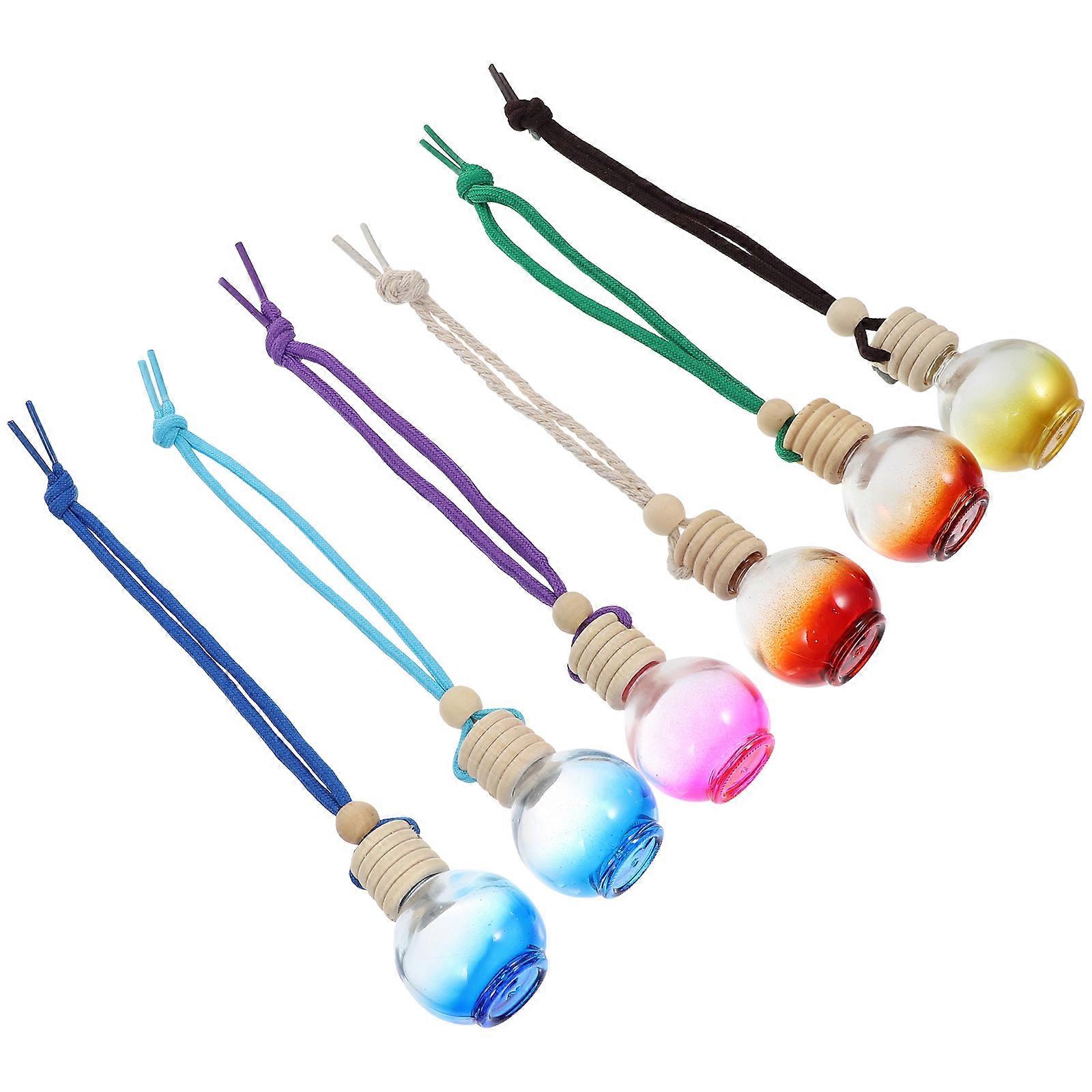 6pcs Refillable Car Perfume Diffuser Bottles for Interior Air & Scent Enhancement – Compact Design