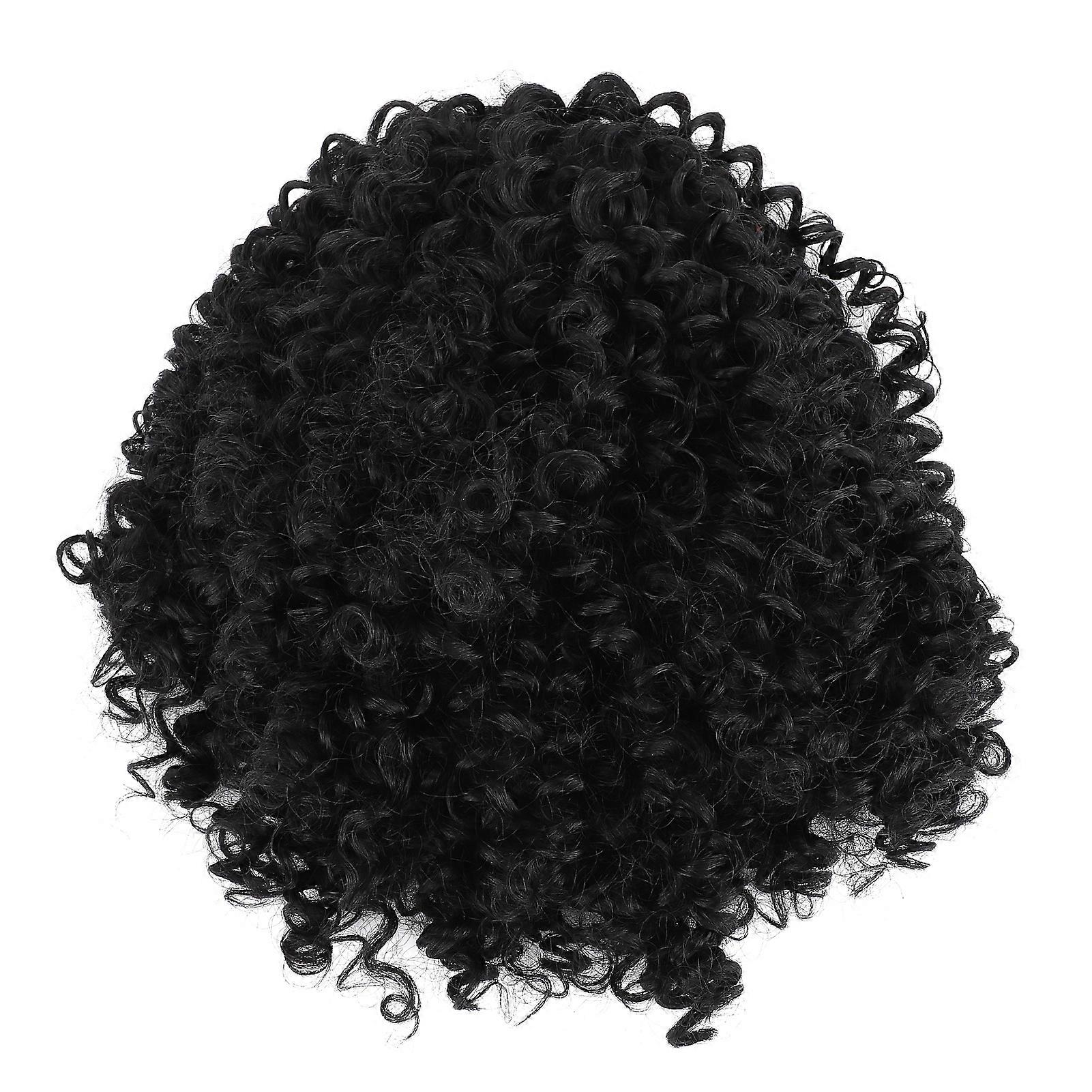 Long Black Curly Drawstring Ponytail Extension