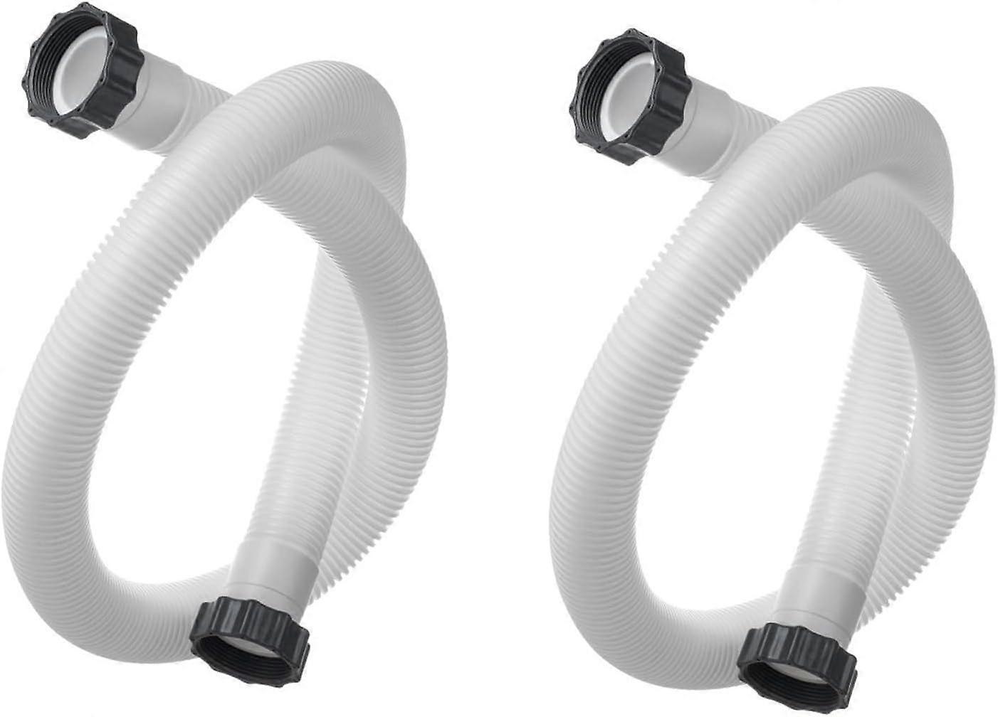 150cm Long Replacement Hose with Nuts Pack Replacement Hoses for Intex 29060E Pool Filter  38mm Diameter