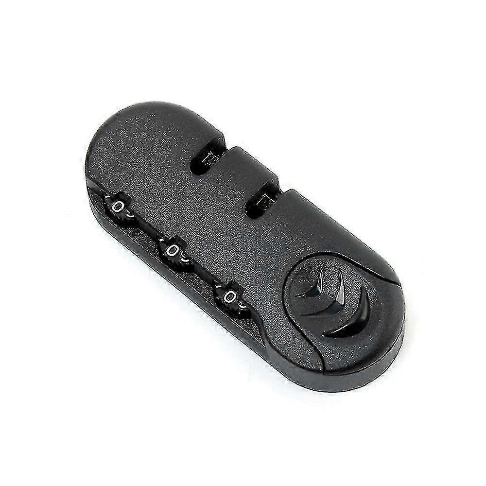 2pcs Black 3 Digit Combination Padlock For Travel Luggage Suitcase Code Lock Fixed Lock Anti-theft