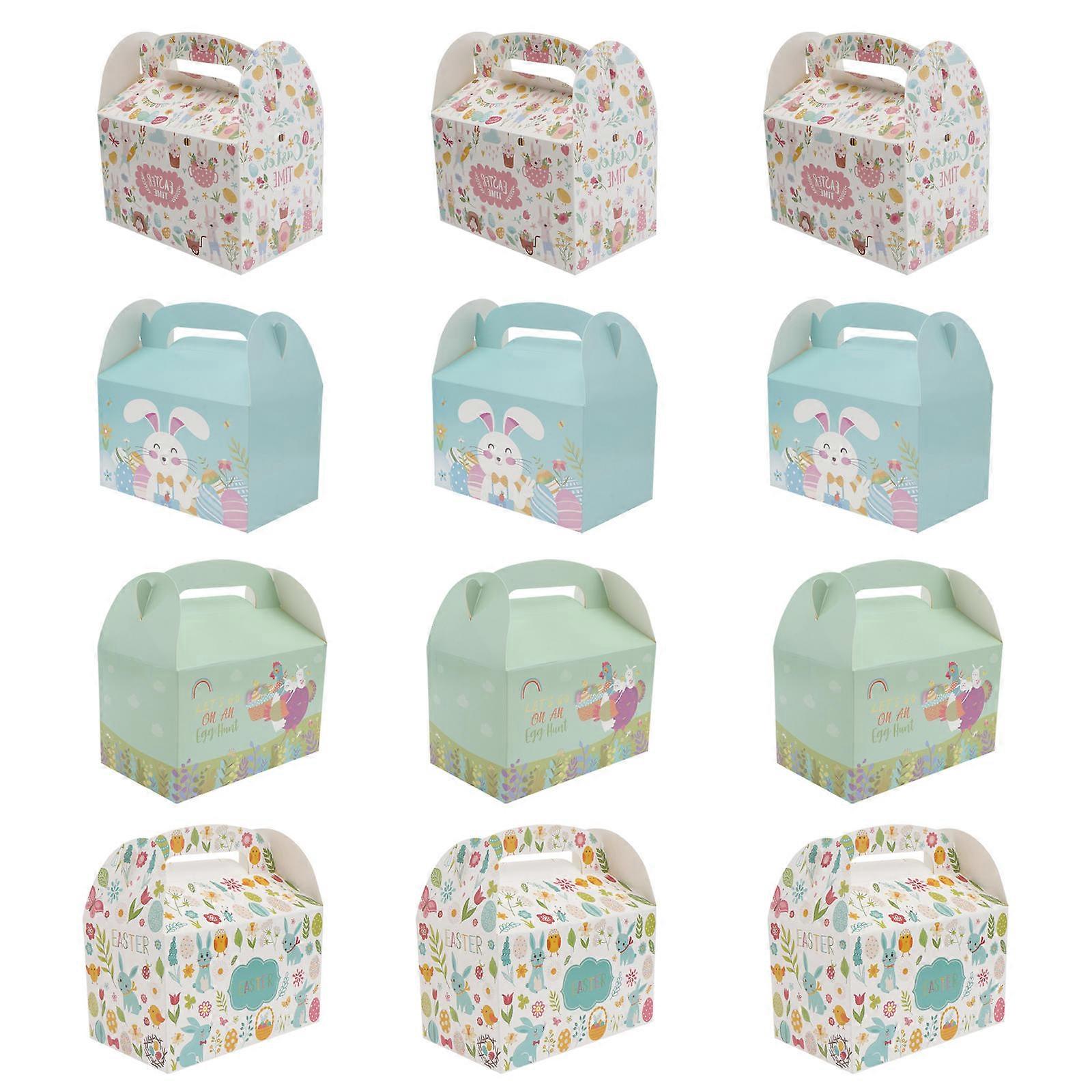 Easter Theme Decorative Gift Box Made of Durable Paper for Storage Use Assorted Color