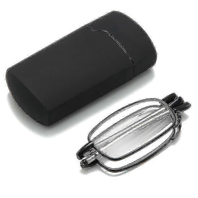 Secure Fit Armless Ultralight Foldable Reading Glasses With Universal Pod Case