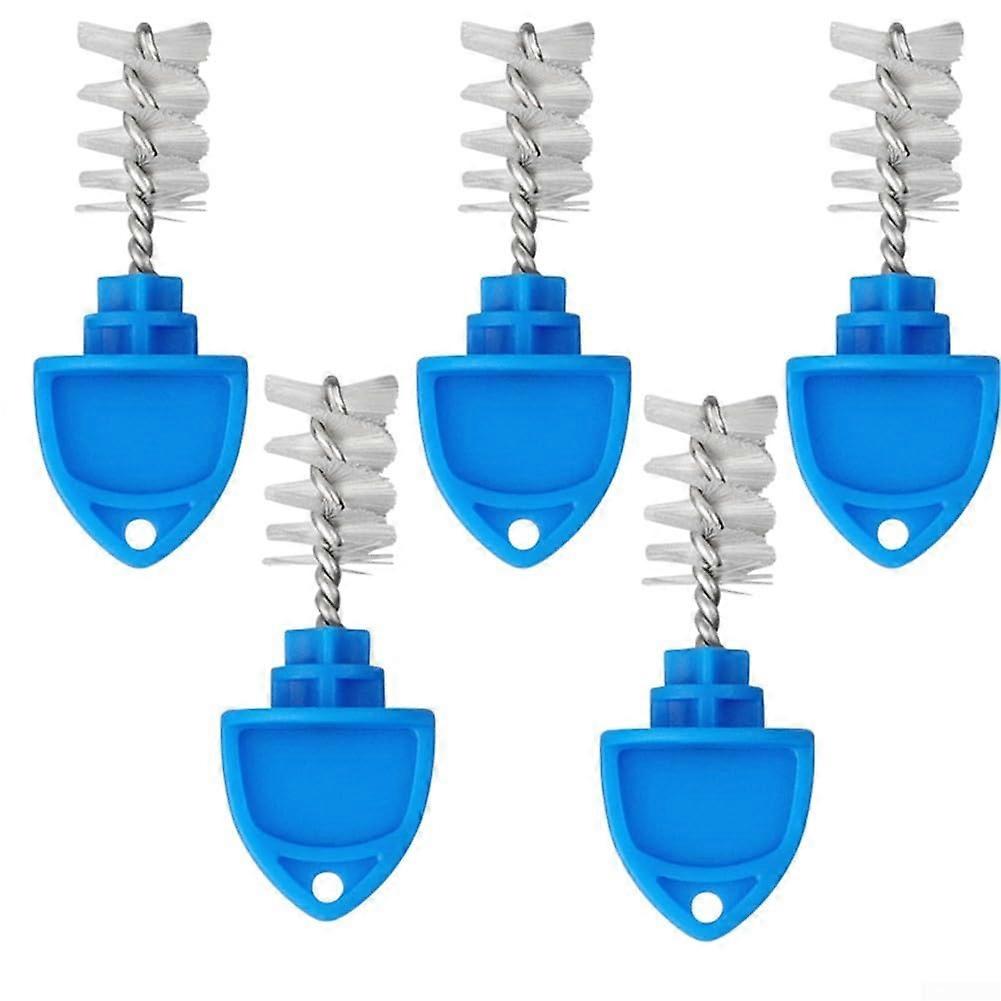 Efficiently clean your beer faucets with this 5Piece Brush Set for Home Brewers and Bars (5 Pack Blue).