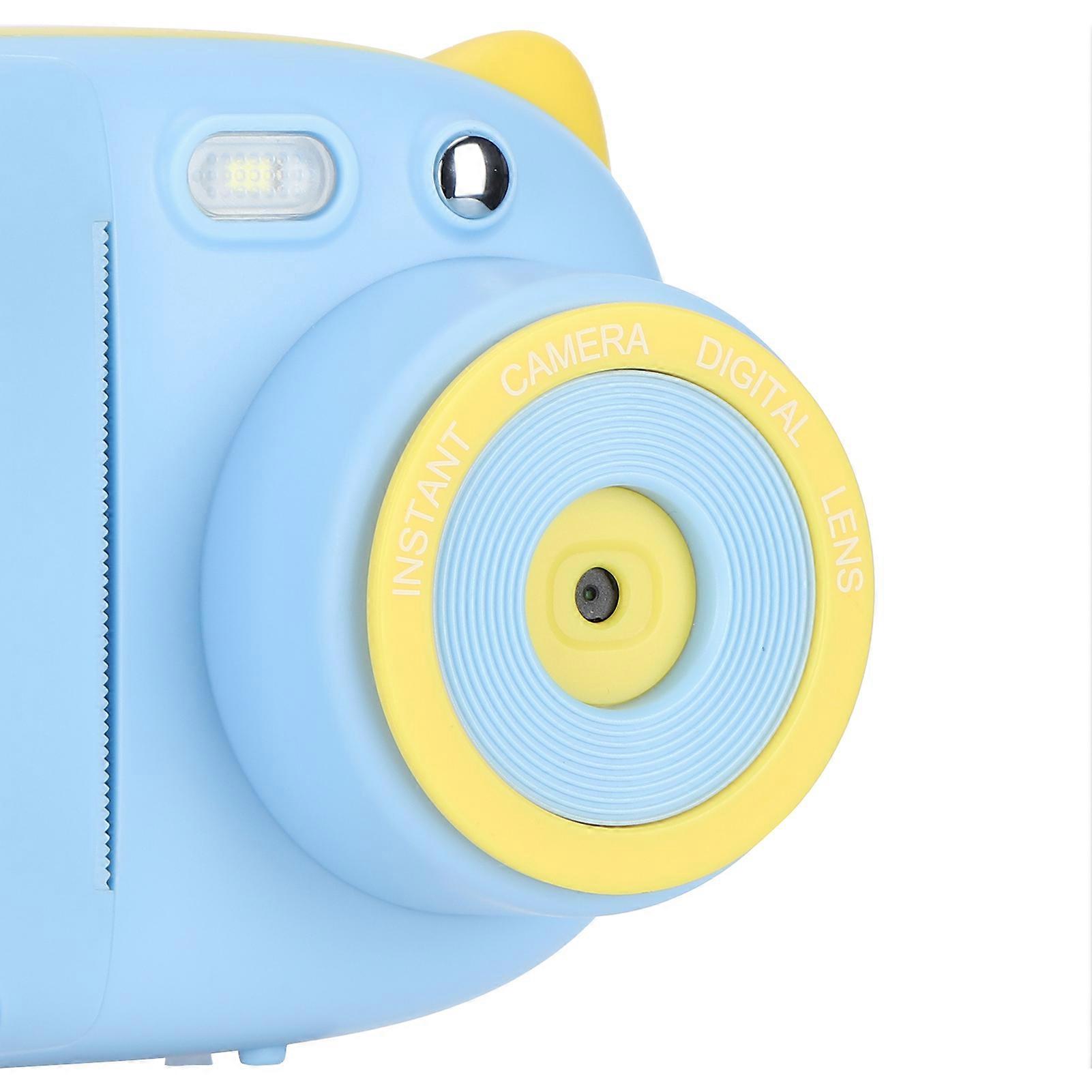 Children Print Camera Instant Mini Kids WiFi Timer Portable High Definition Selfie P40Blue