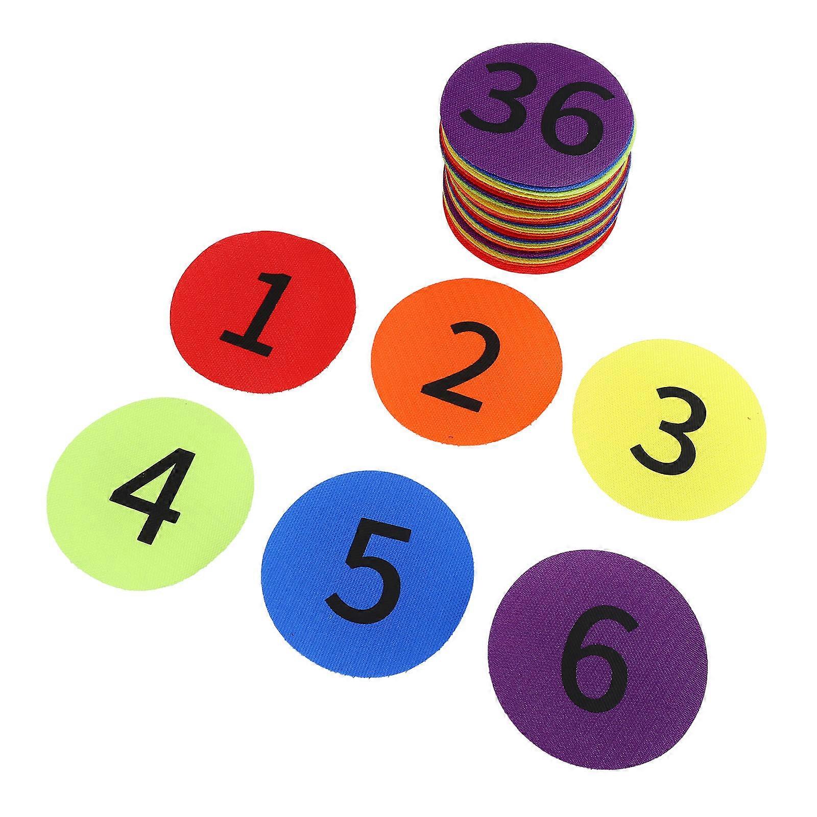 Spot Markers For Kids Classroom Organization Assorted Color 10x10cm Firm Adhesion 36Pcs