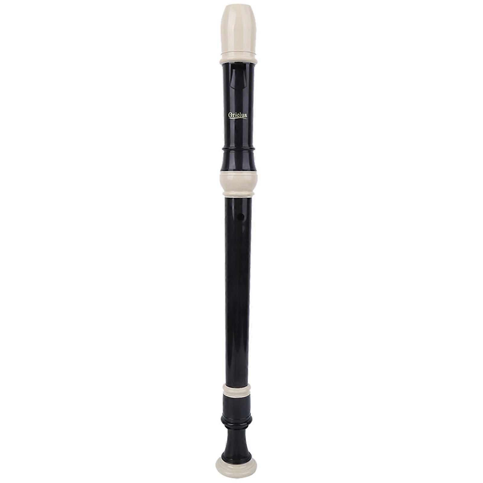 Recorder 8 Hole Clarinet ABS Resin F Key for Student Beginners Music with Free Cleaning Kit